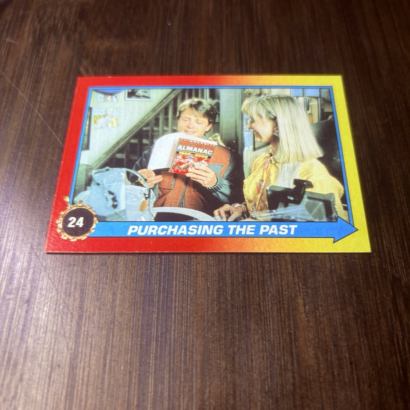 Back To The Future 1989 Topps #24 "Purchasing The Past" High Grade Trading Card6