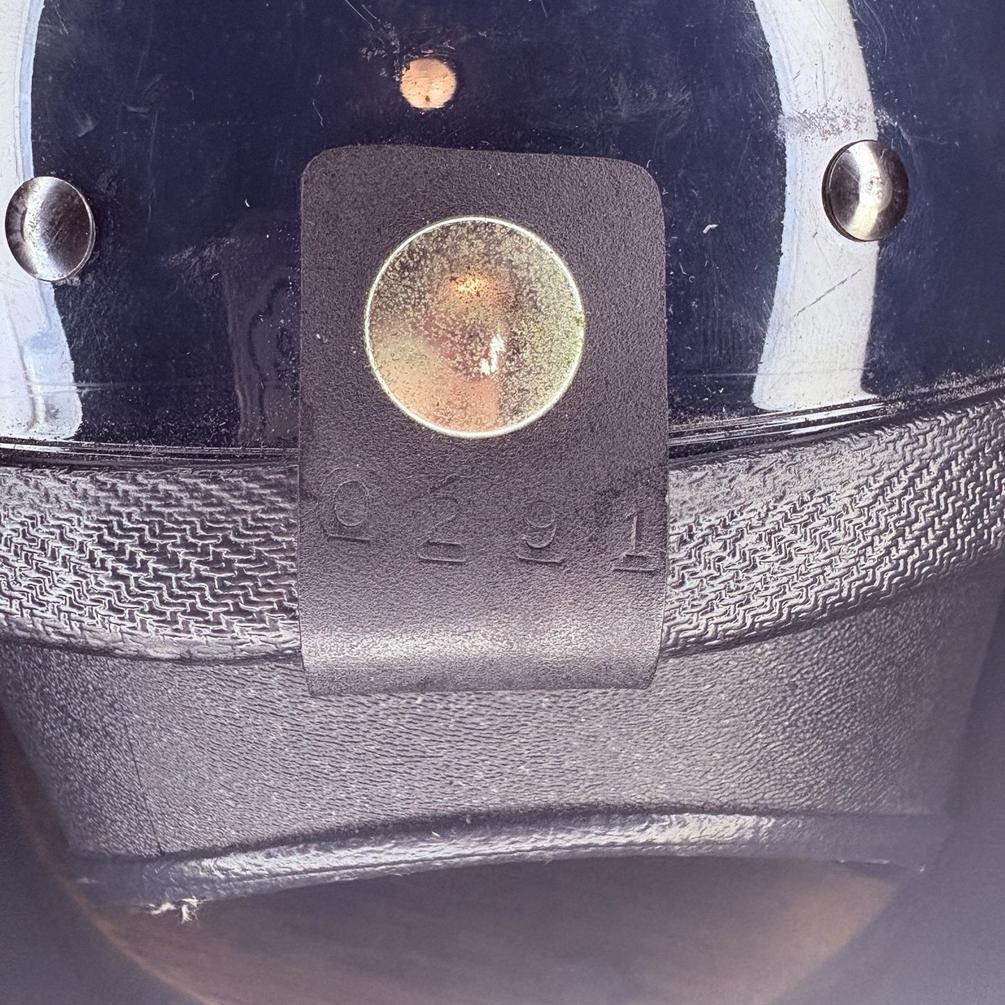 Vintage Police Riot Helmet Blue & Gold (Size Extra Large)6