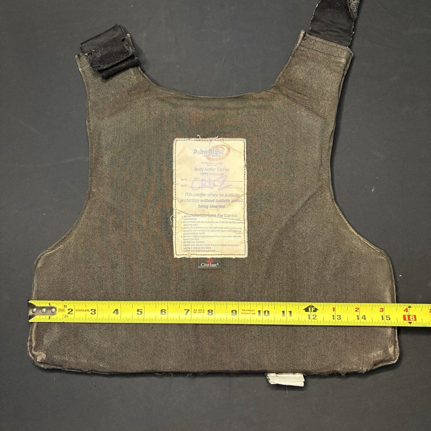 PB Level II (2) Bullet Proof Vest Size SMALL Concealable Vest w/ Trauma Plate13