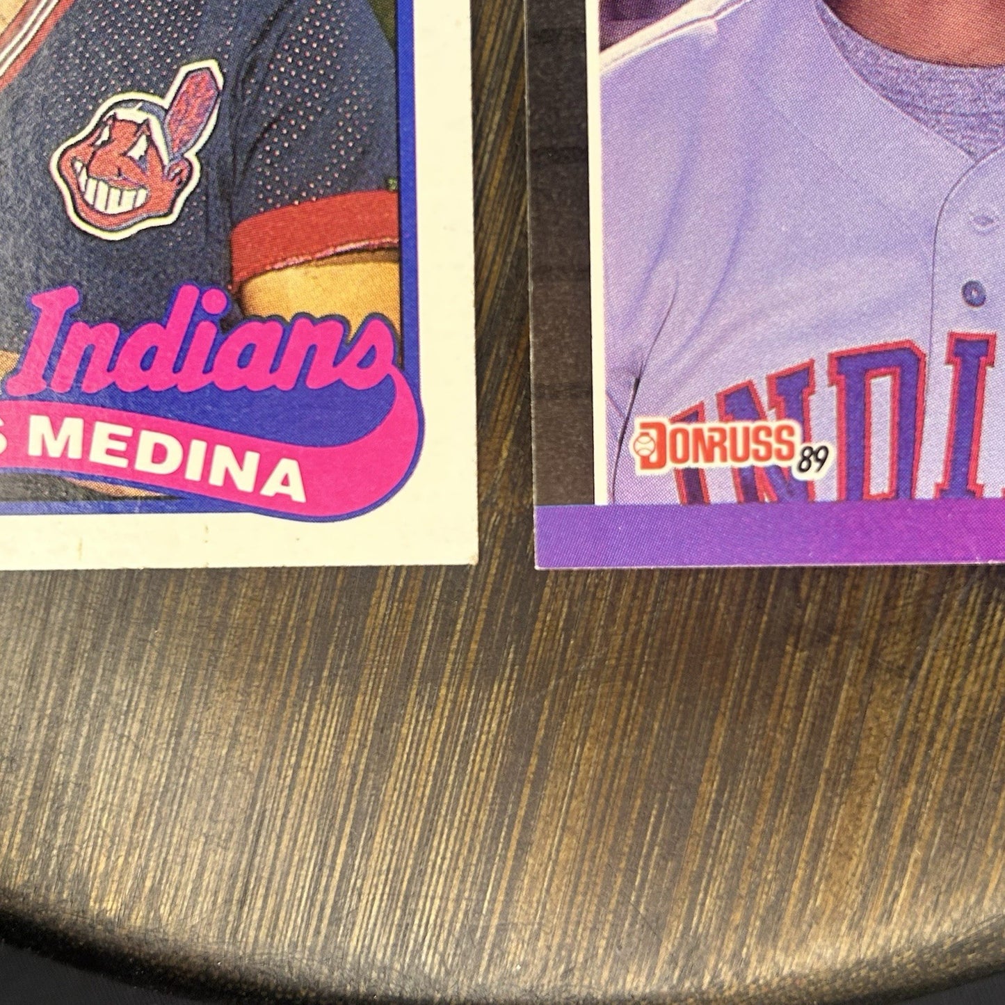 (4) 1989 Luis Medina Rookie Card Lot #633, #528, #36 Cleveland Indians9