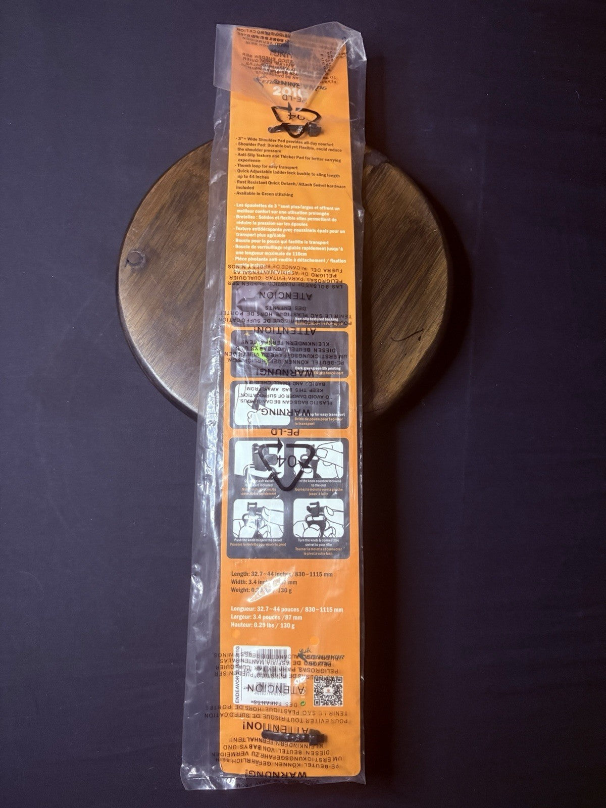 Vanguard Rifle Sling, 2 Point Swivel, Endeavor 201G6