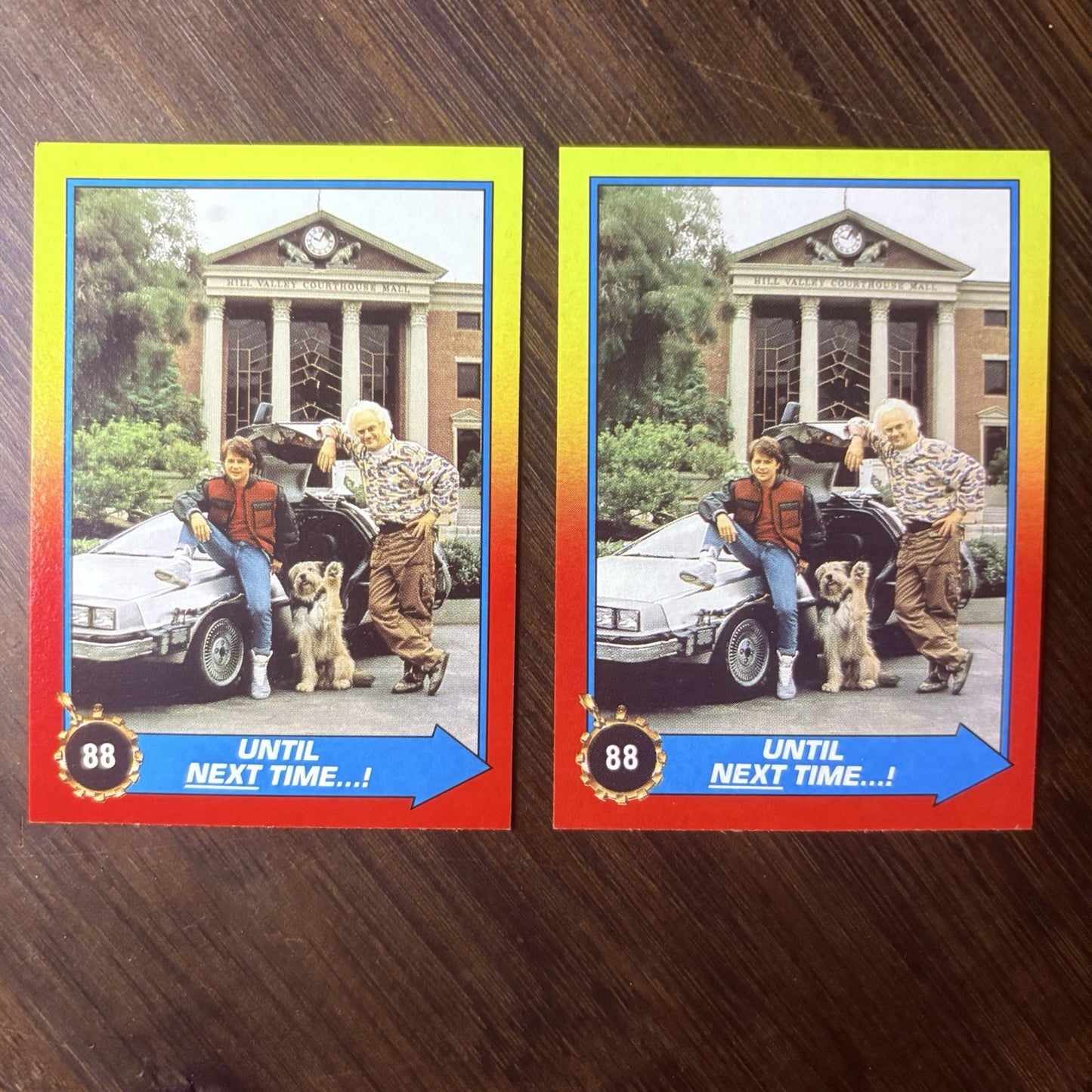 (Lot Of 2) 1989 Topps Back to the Future II #88 "Until Next Time...!" Card0