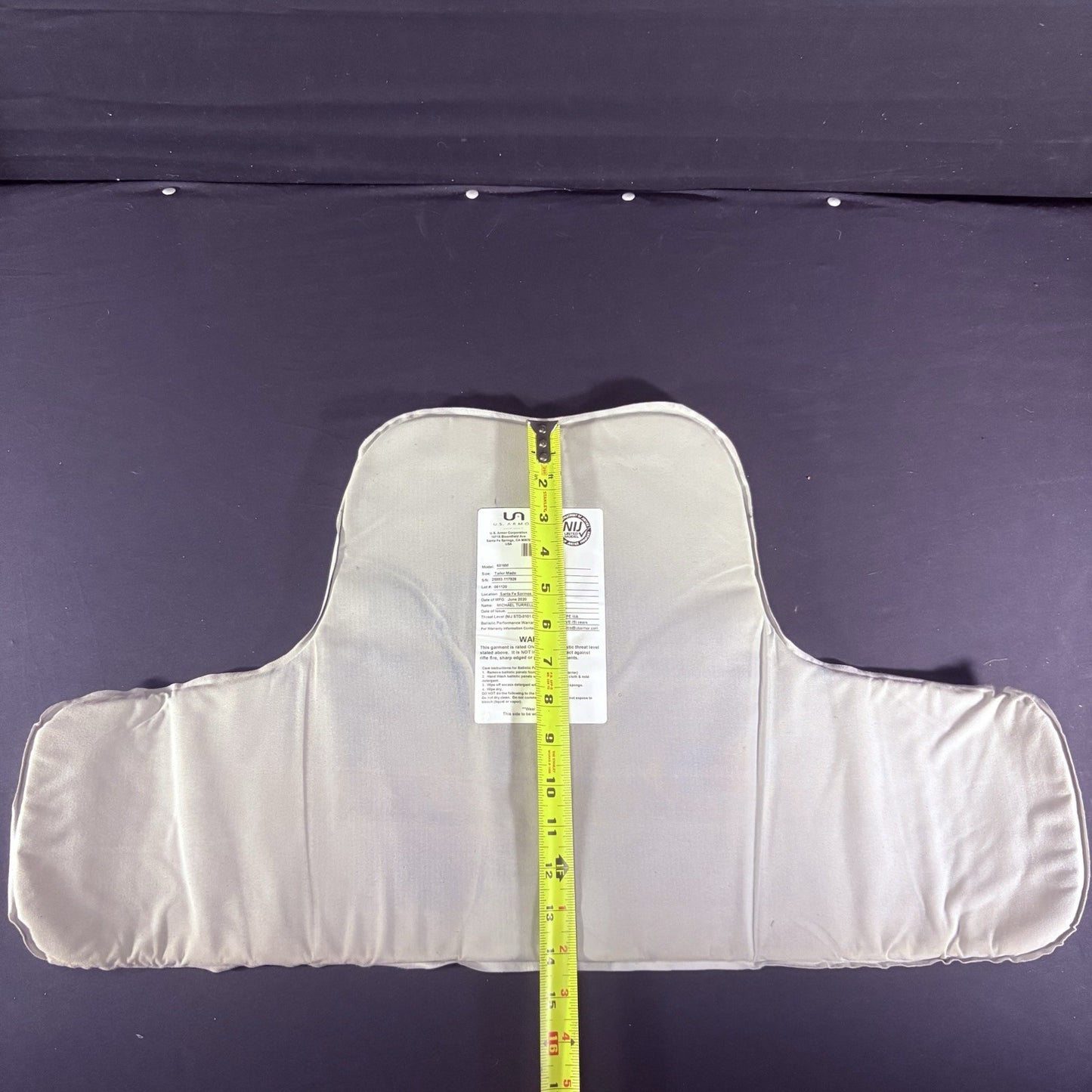 US Armor Level II (2) Bullet Proof Vest ~Size XL~ 2020 Concealable Ballistic13