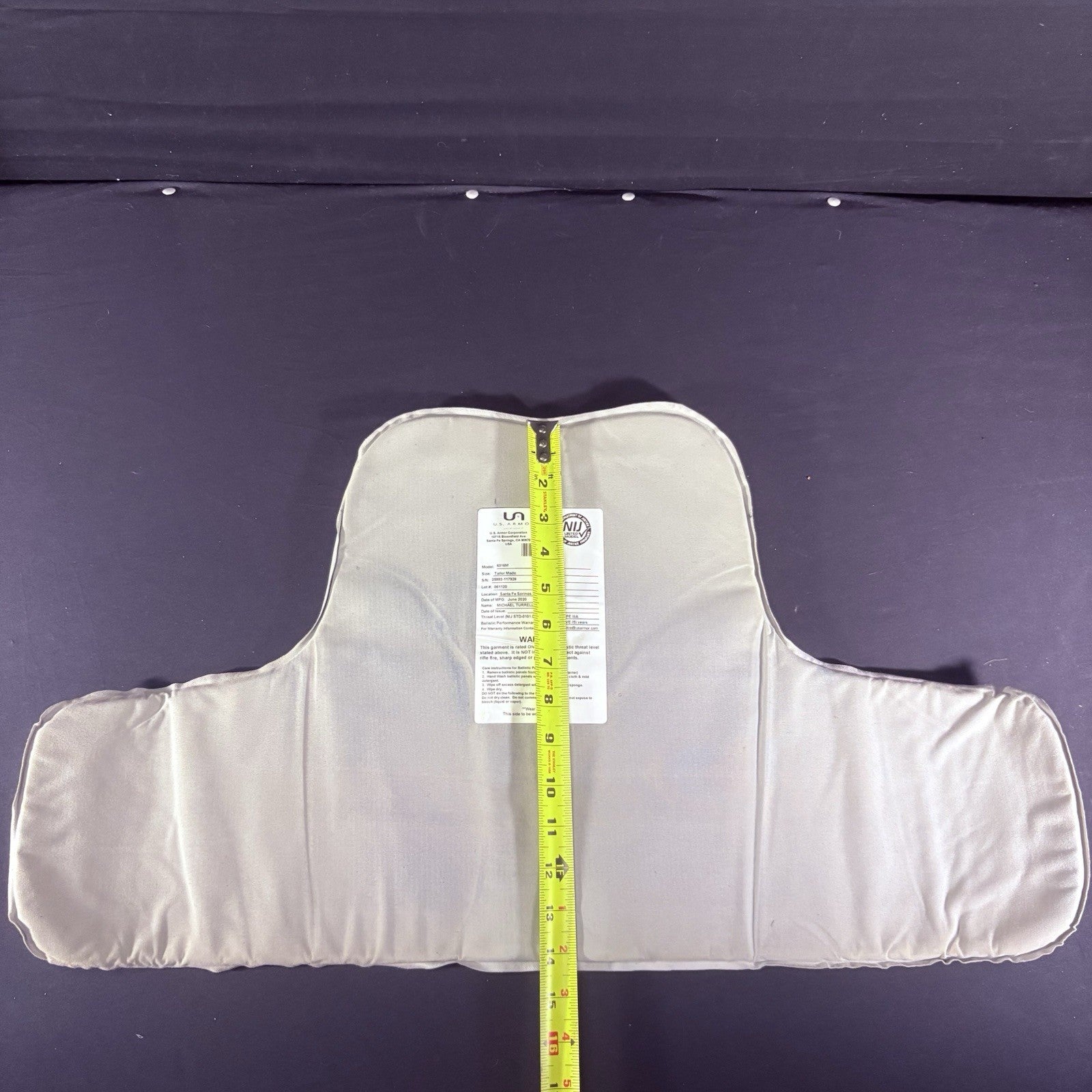 US Armor Level II (2) Bullet Proof Vest ~Size XL~ 2020 Concealable Ballistic13
