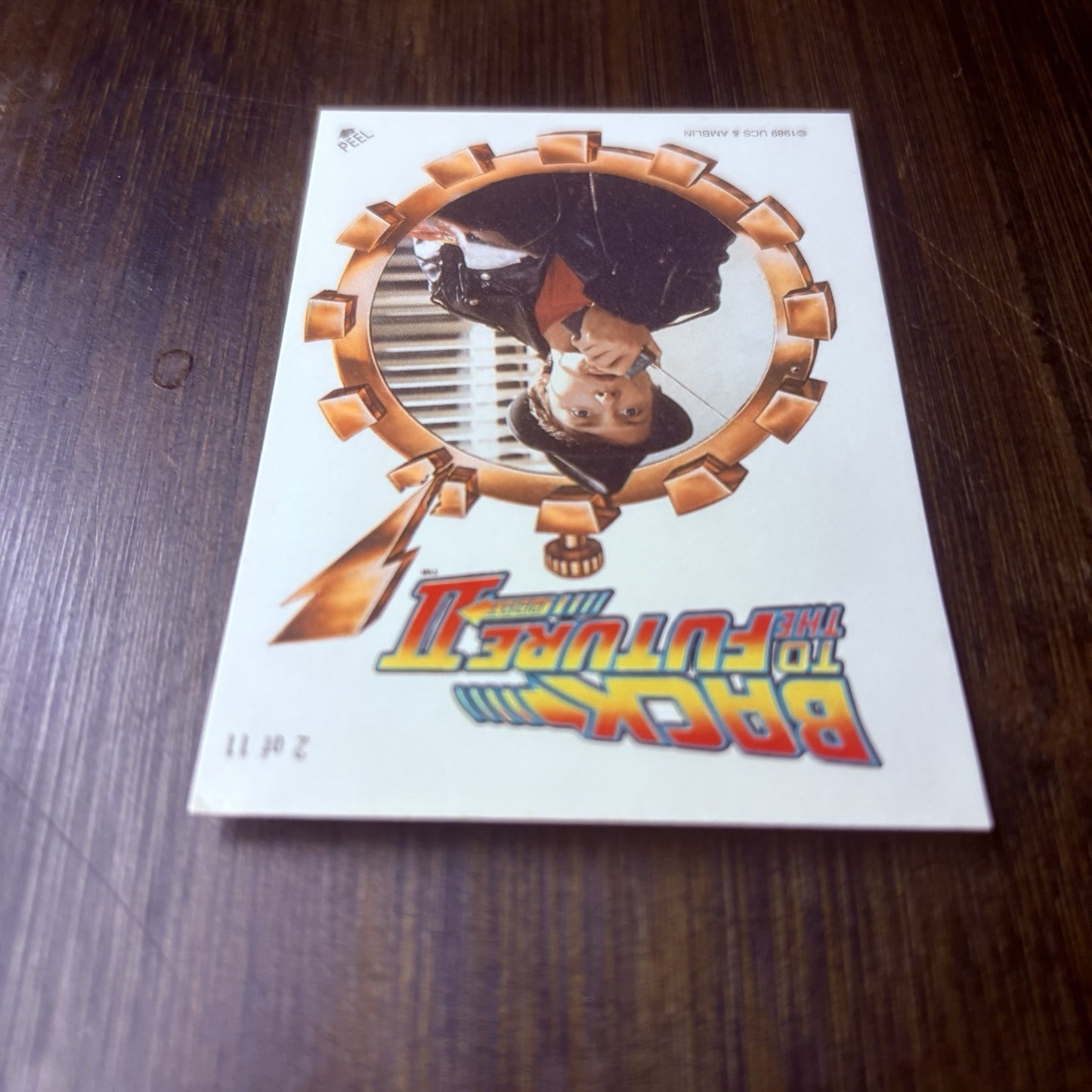 1989 Topps Back to the Future Part II Sticker #2 High Grade Card, See Photos8