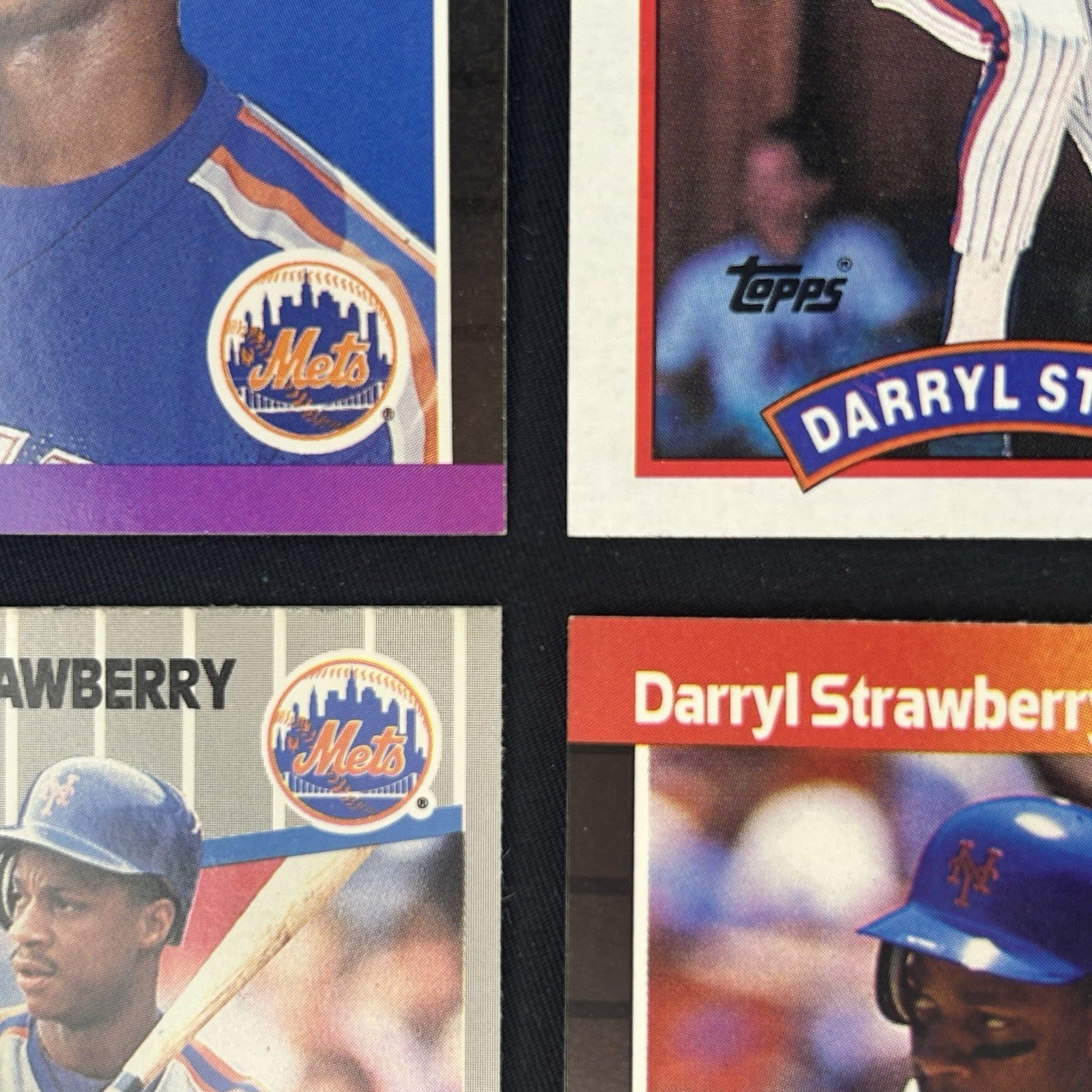 1988 Darryl Strawberry (Lot Of 4) Trading Cards BC6, #49, #300, #1476