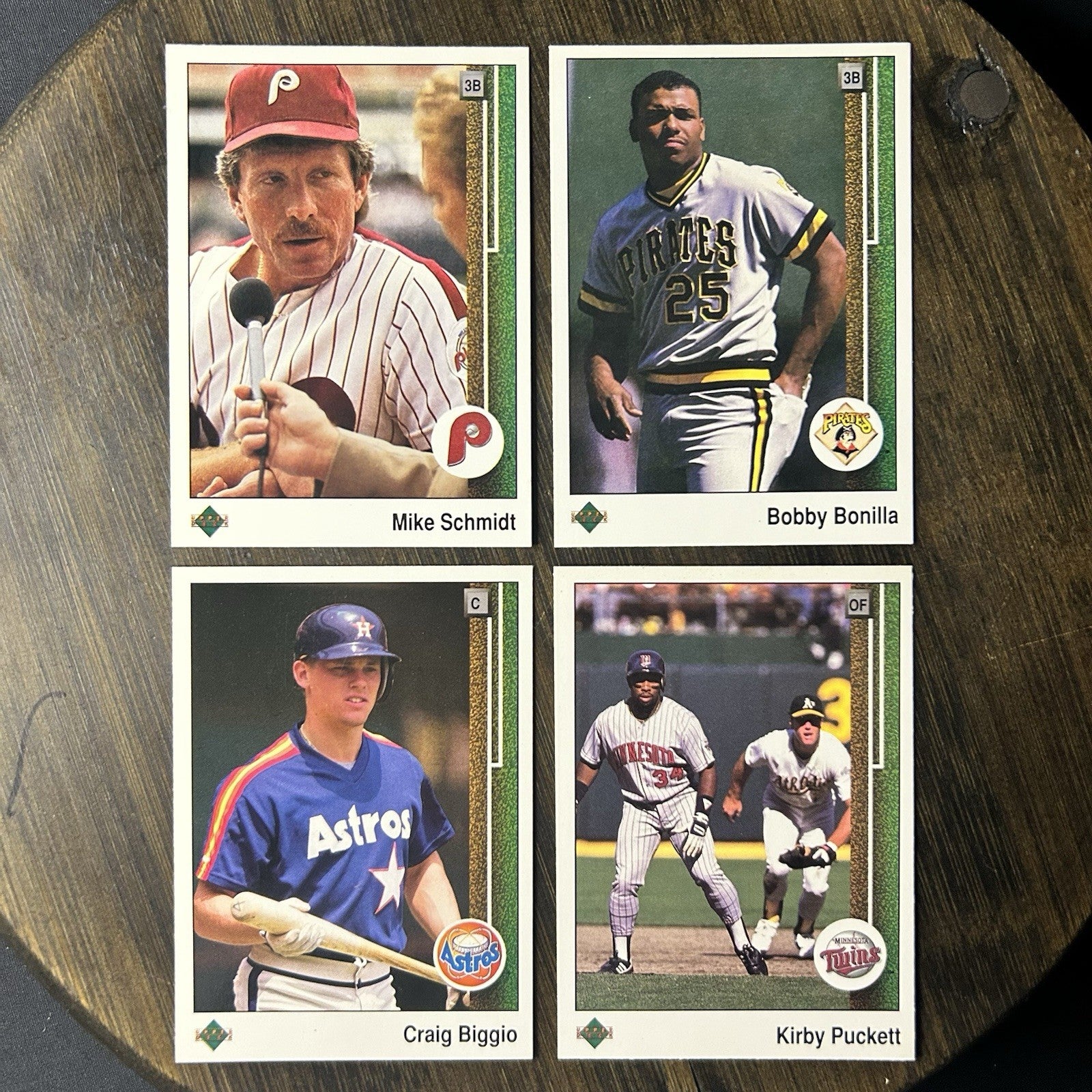 1989 Upper Deck #406, #578, #273, #376 MLB High Grade Trading Cards (Lot Of 4)0