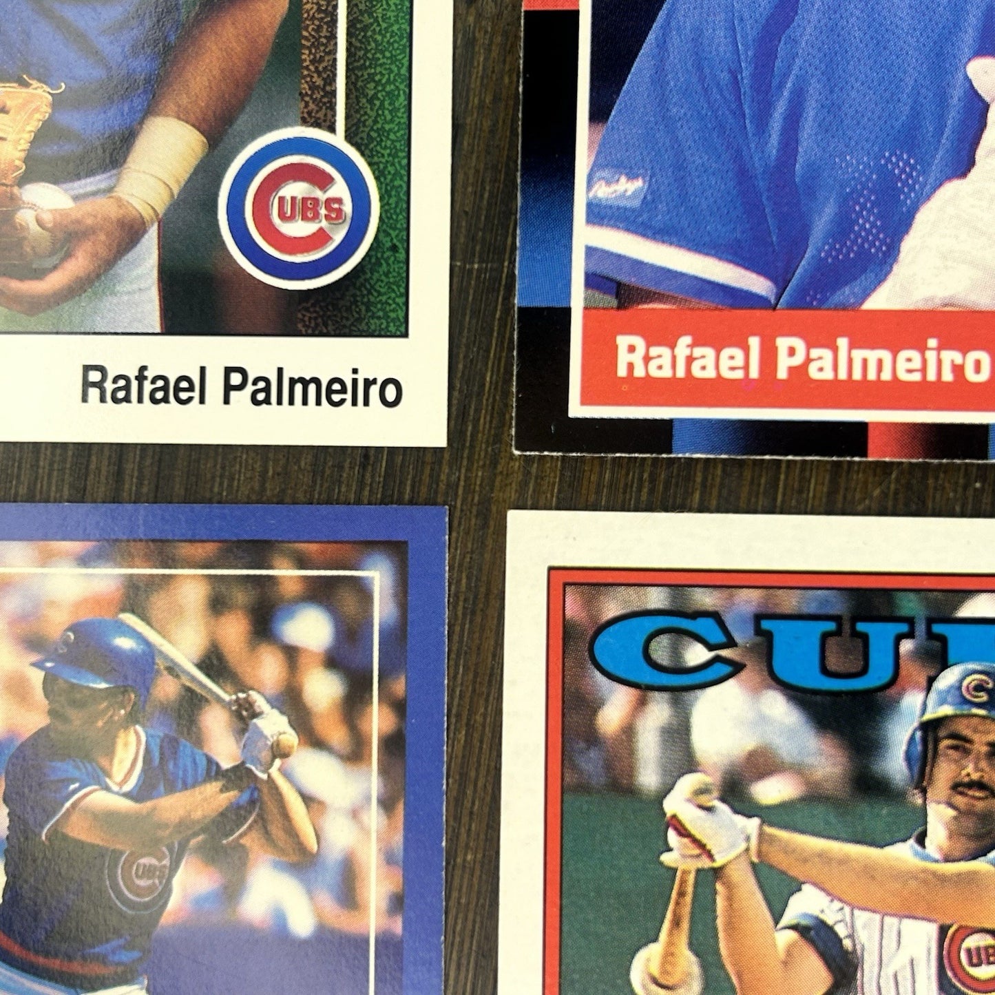 (4) 1988 Rafael Palmeiro Trading Card Lot #235, #324, #1866