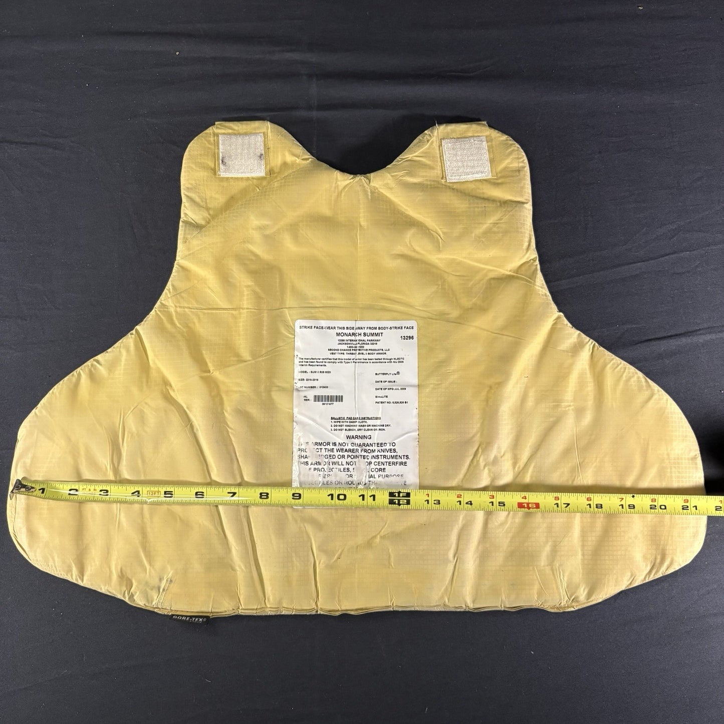 Level II(2) Bullet Proof Vest Size XL Extra Large Second Chance Concealable Vest15