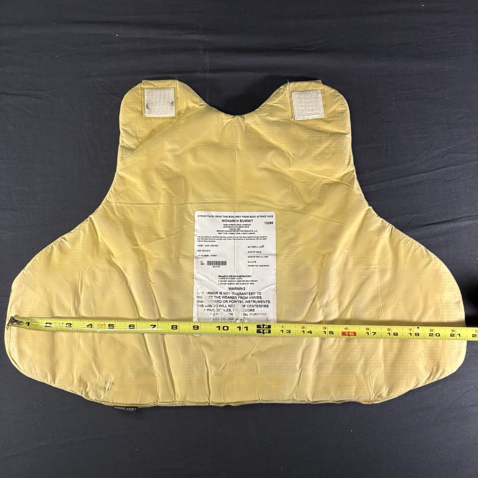 Level II(2) Bullet Proof Vest Size XL Extra Large Second Chance Concealable Vest15