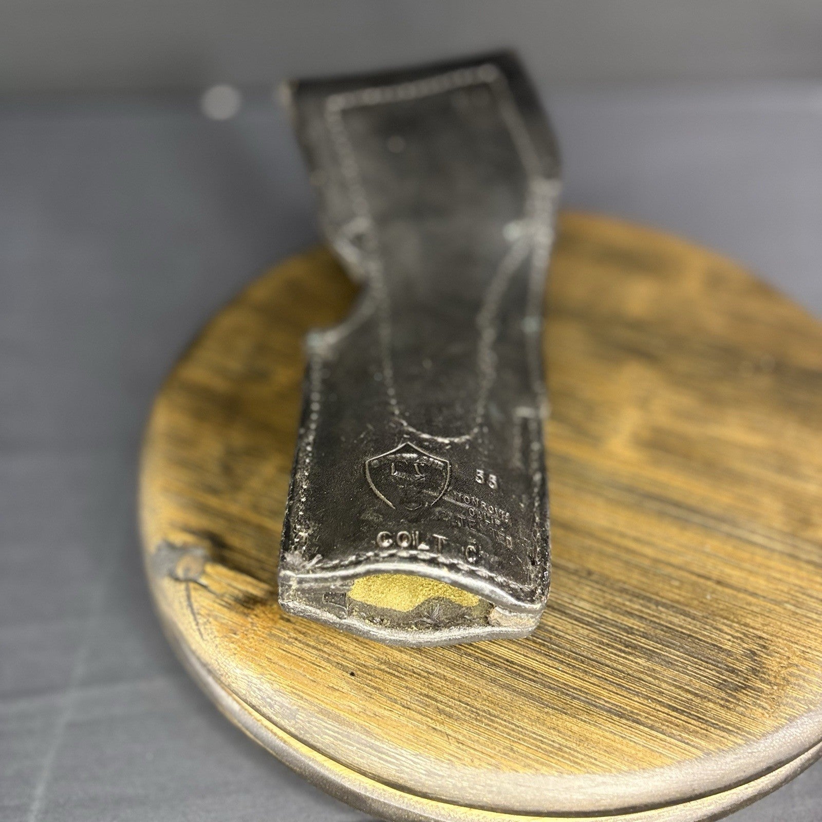 Safariland #55 Black Basket Weave Holseter For Colt C Pistols Snap Closure15