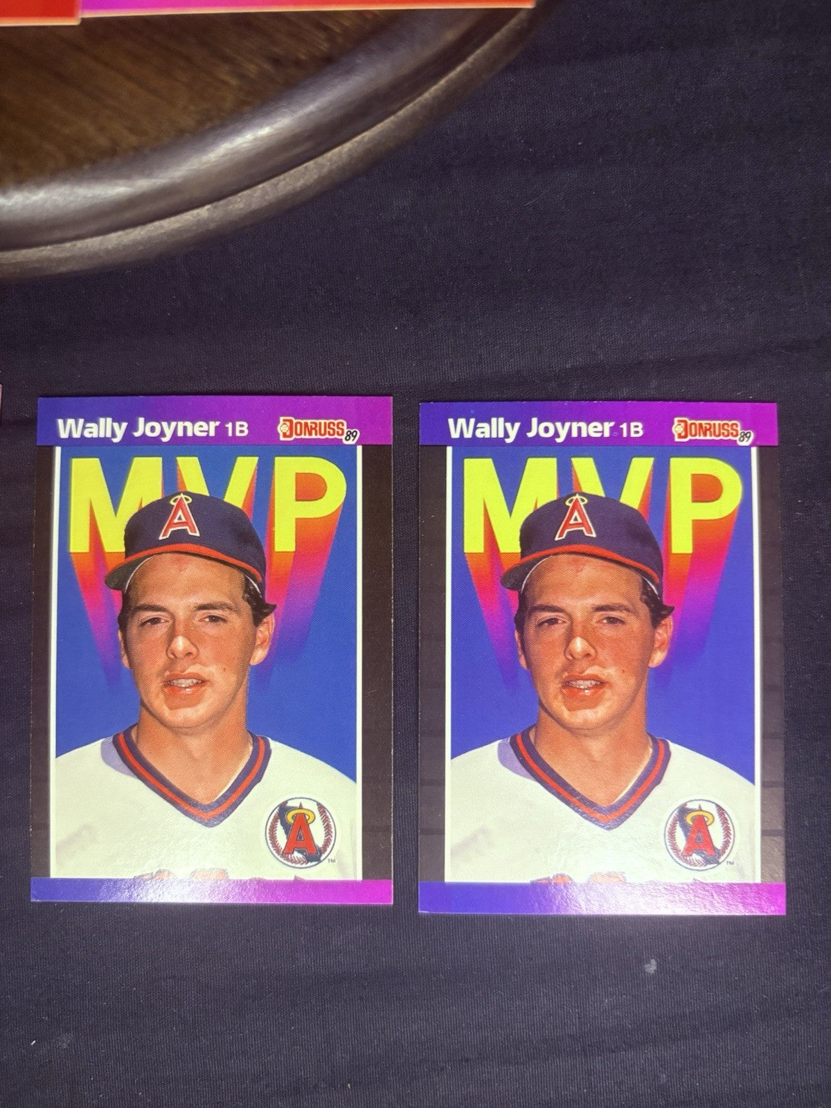 (LOT of 10) Wally Joyner 1989 DONRUSS MVP Baseball cards (#BC21, #52) NM3