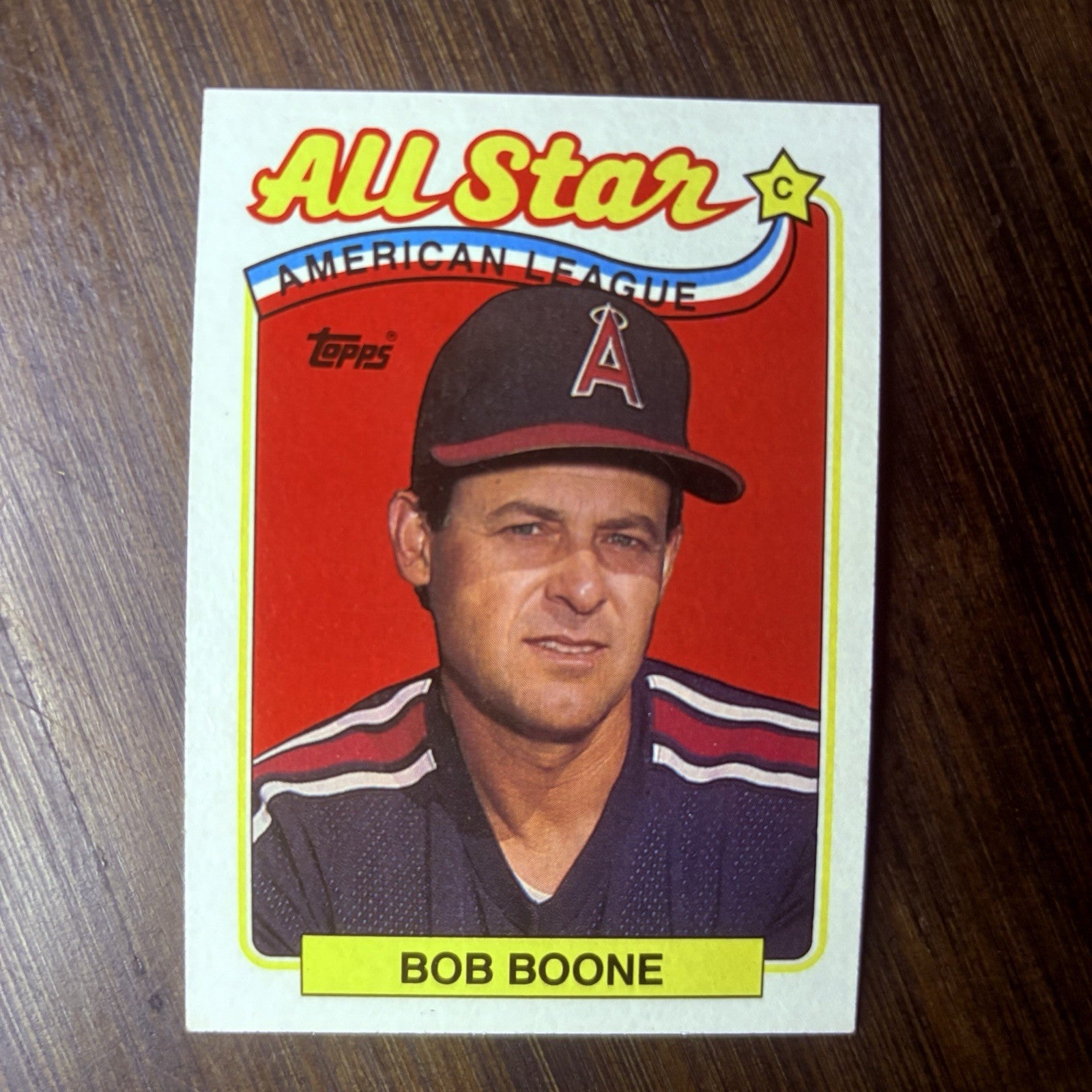 1989 Topps Bob Boone California Angels #404 High Grade See Photos0