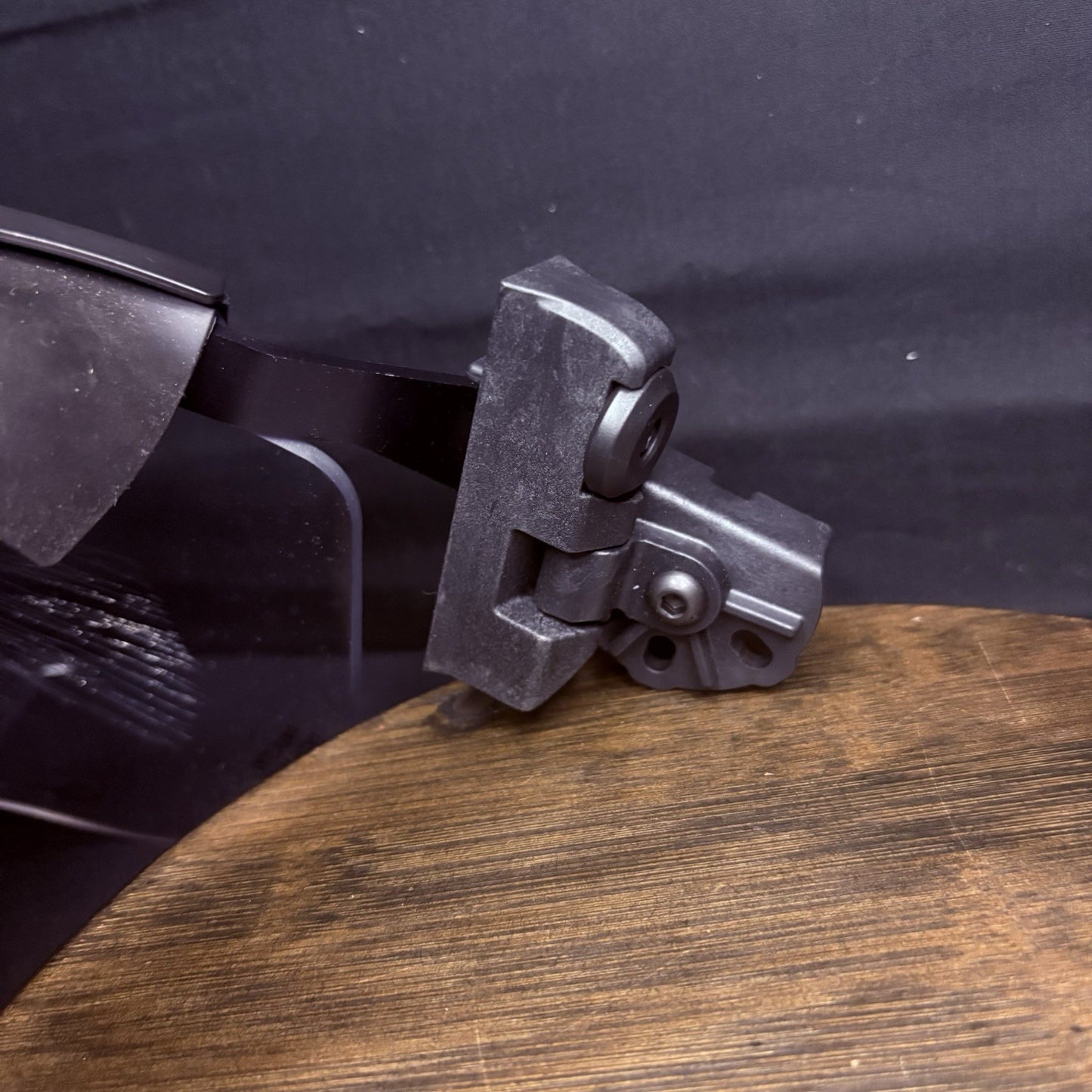 Rail Mounted DK7 Face Shield For Ballistic Helmet (With Mounts) Heavy Duty USED10
