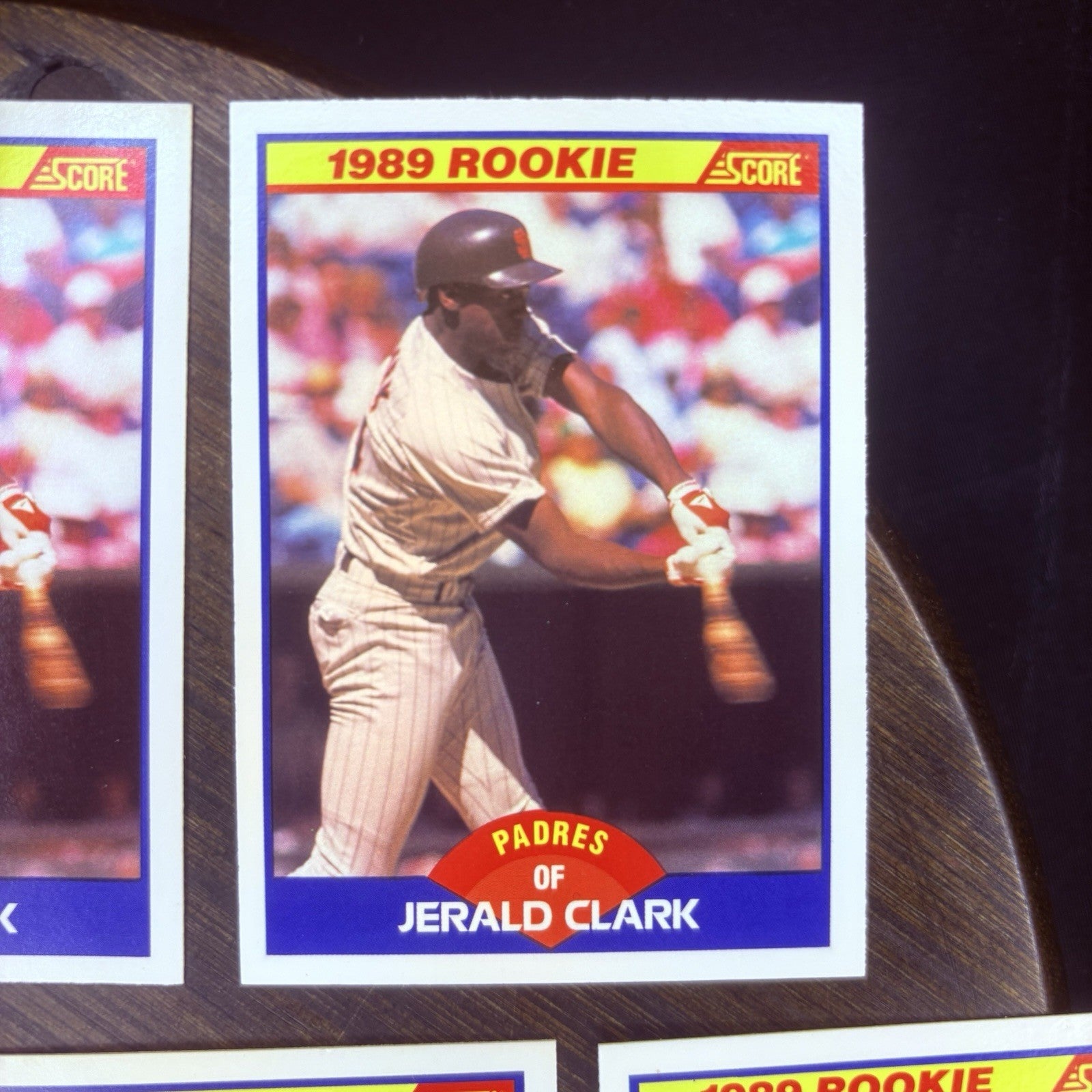 (Lot Of 7) 1989 Score Rookie Cards #644 Jerald Clark, #628 Charlie Hayes, #6366