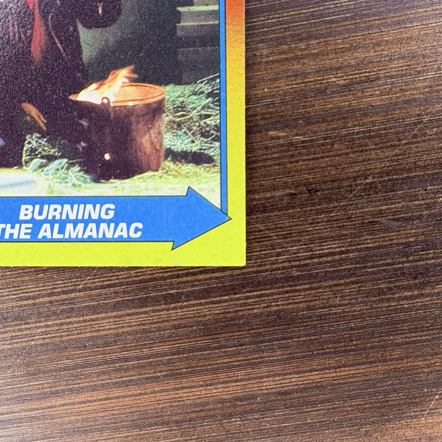 1989 Back To The Future #72 Topps Trading Card "Burning The Almanac"3