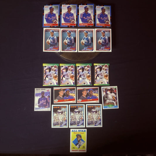 (Lot of 20) Dwight/ Doc Gooden Assorted Card 1987 to 1989 Topps Donruss Fleer0