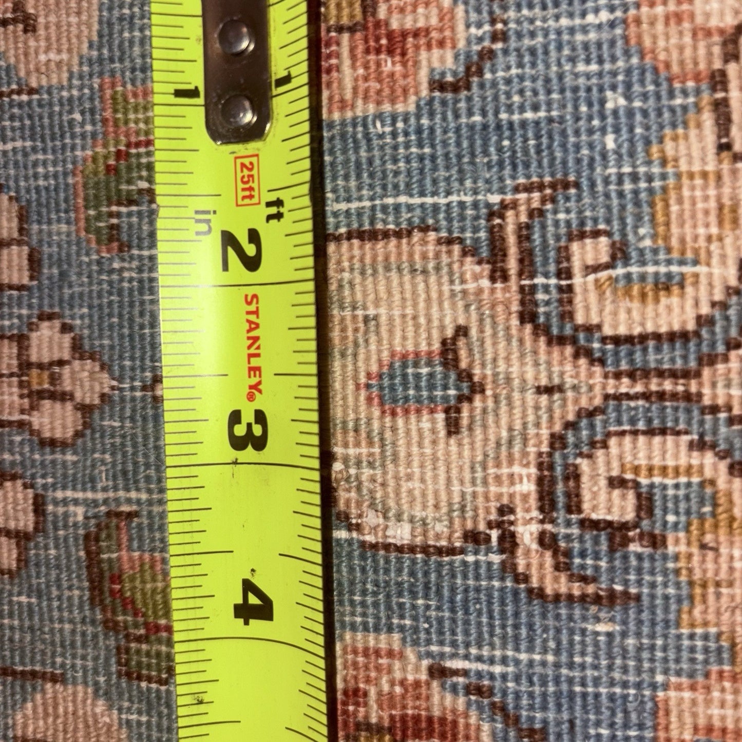 Antique Hand Knotted Rug 8'x10' Pastel Colors 289 KPSI Open Field Medallion22