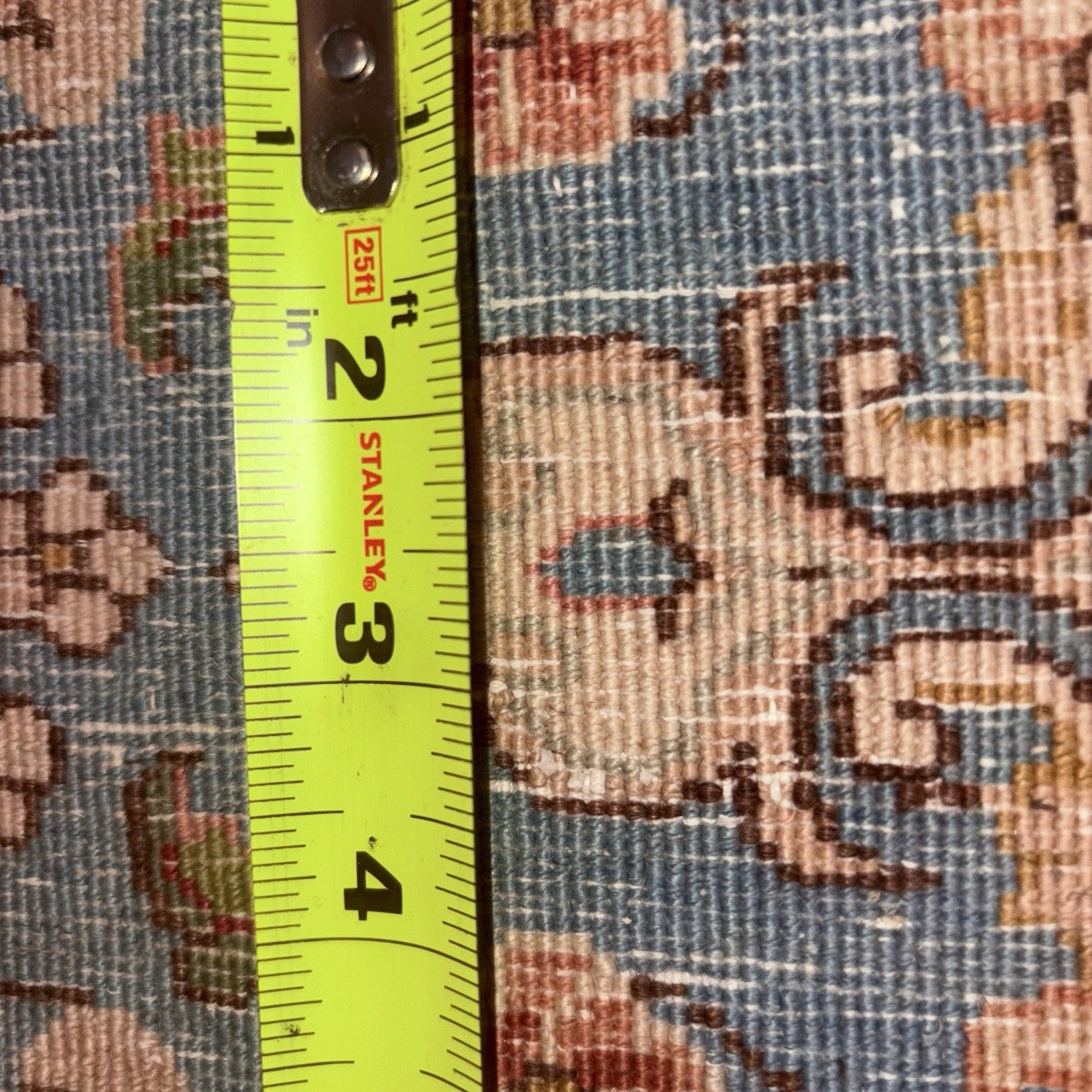 Antique Hand Knotted Rug 8'x10' Pastel Colors 289 KPSI Open Field Medallion22