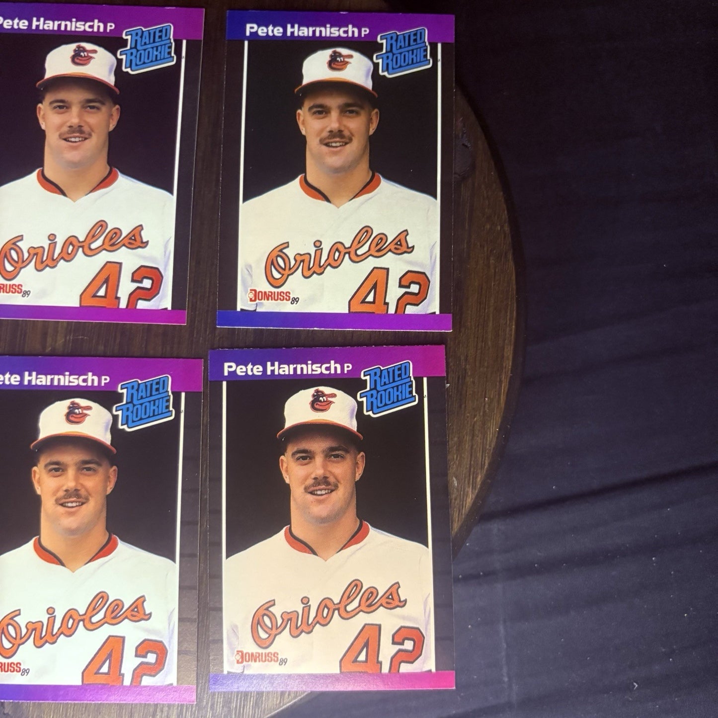 (Lot Of 6) 1989 Donruss #44 Pete Harnisch Rookie Card Baltimore Orioles Card Lot3