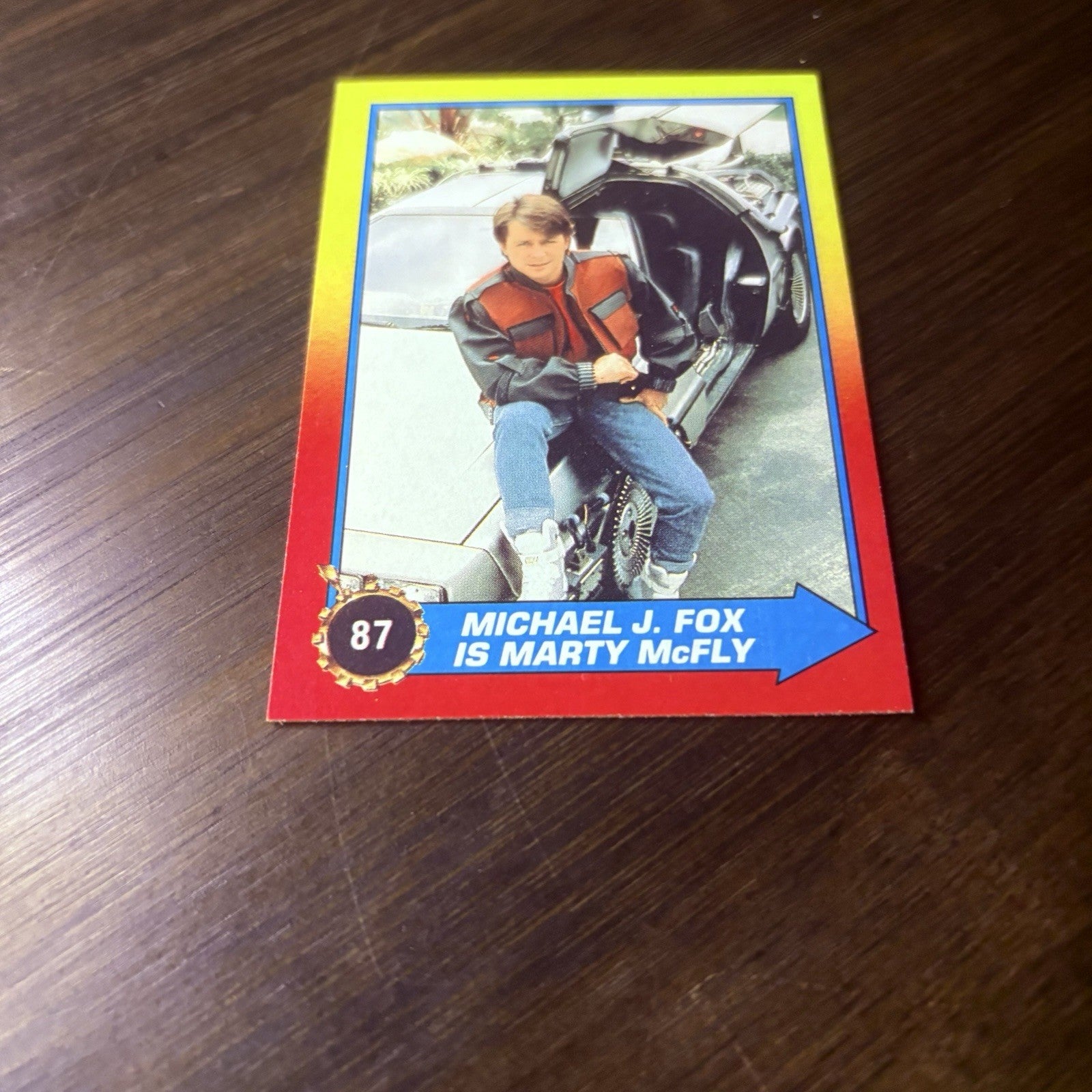 1989 Topps Back to the Future II #87 "Michael J. Fox Is Marty McFly" High Grade6