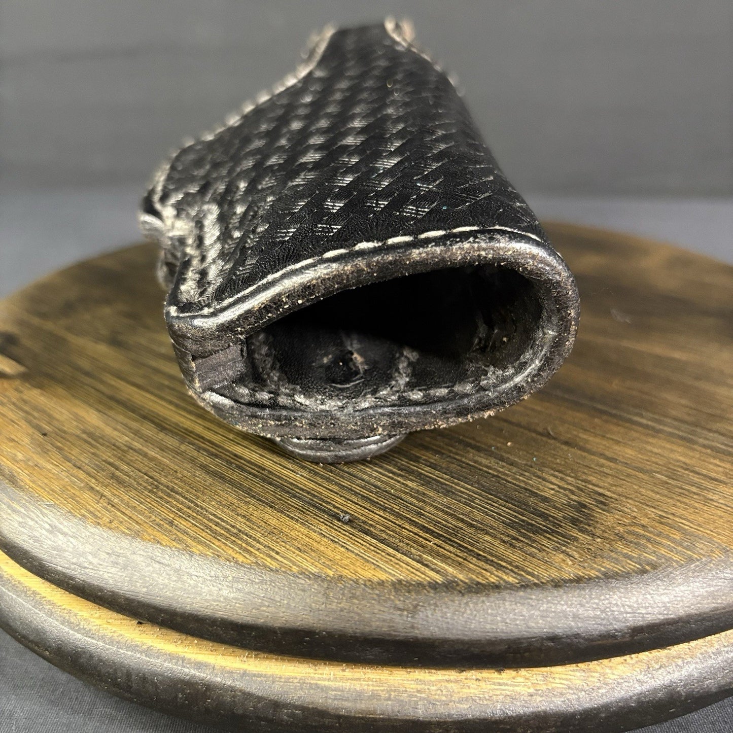 Ted Blockers Black Leather Basket Weave Sig Sauer P225 Holster11