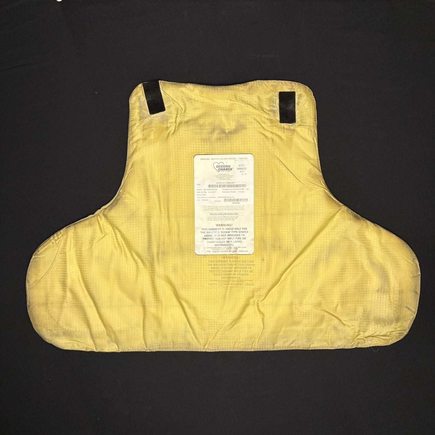 Second Chance 3A Bullet Proof Vest Size XXL Long IIIA Ballistic Concealed Armor7