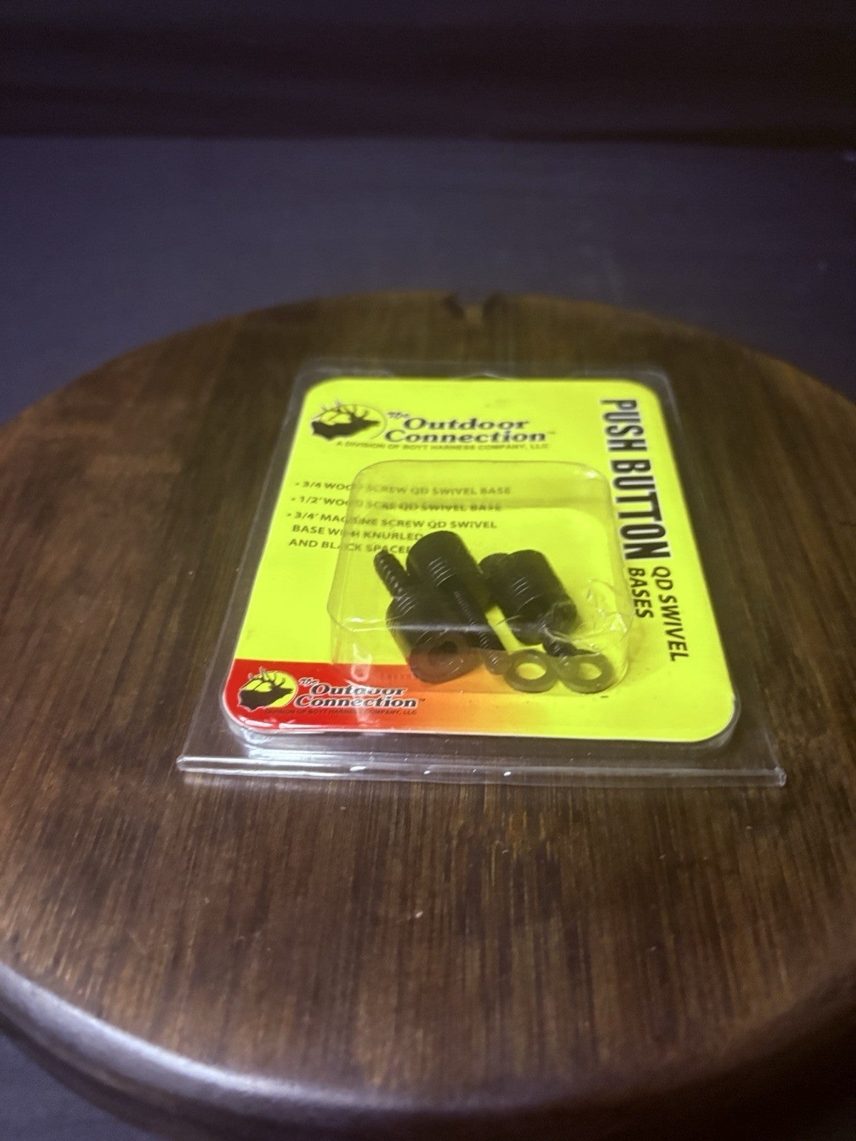 Outdoor Connection Push Button QD Swivel Bases Pack Of (3) For Wood Stock Rifles4