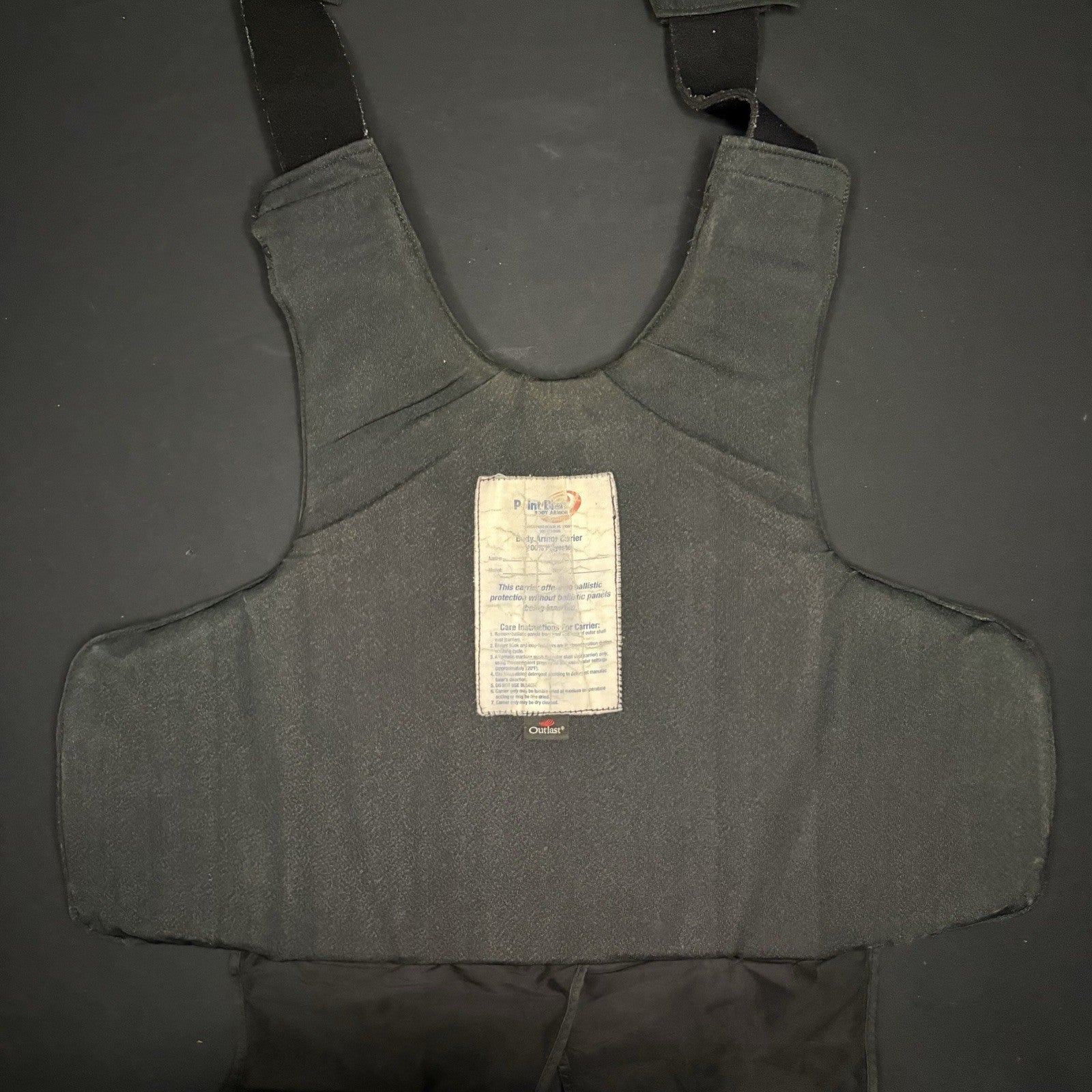 PB Armor Bullet Proof Vest 3A IIIA Size Large w/ Trauma Plate Concealable Vest8