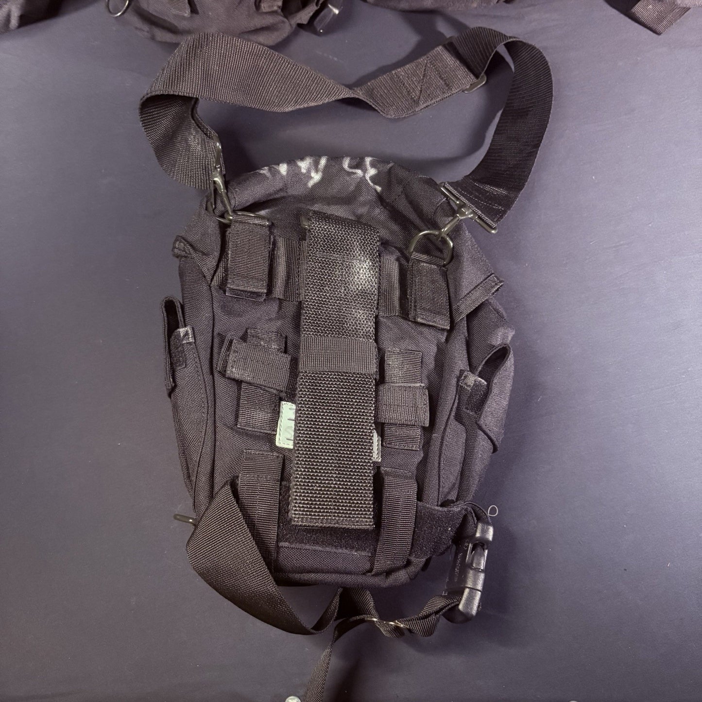 (Lot Of 5) Gas Mask / Large Utility Pouch Drop Leg w/Suede EMT Tactical Military10