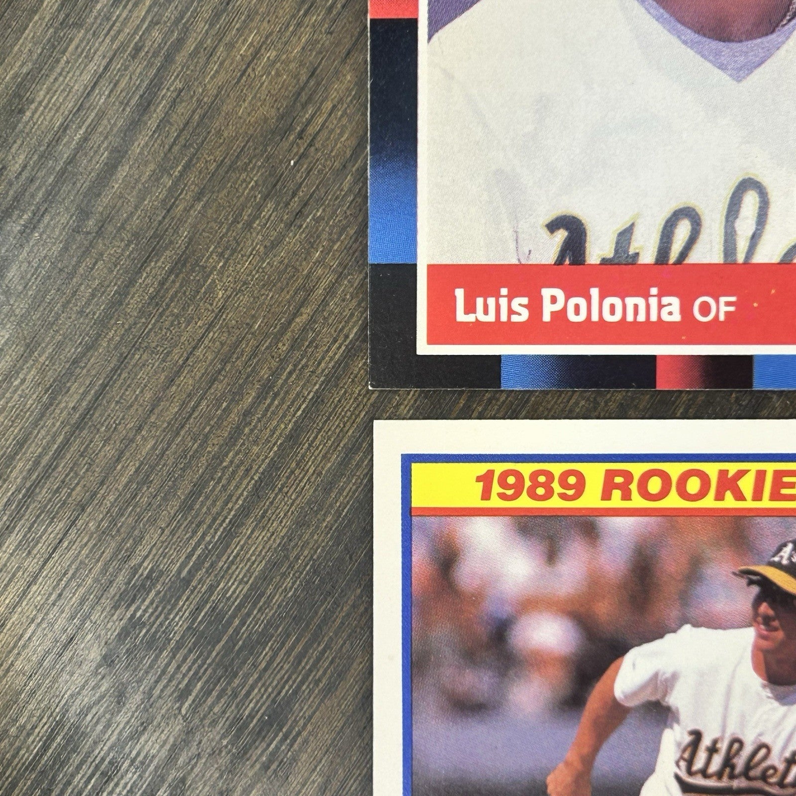 1989 (4) Lot Of Cards Luis Polonia, Walt Weiss, Lance Blankenship, Felix Jose5
