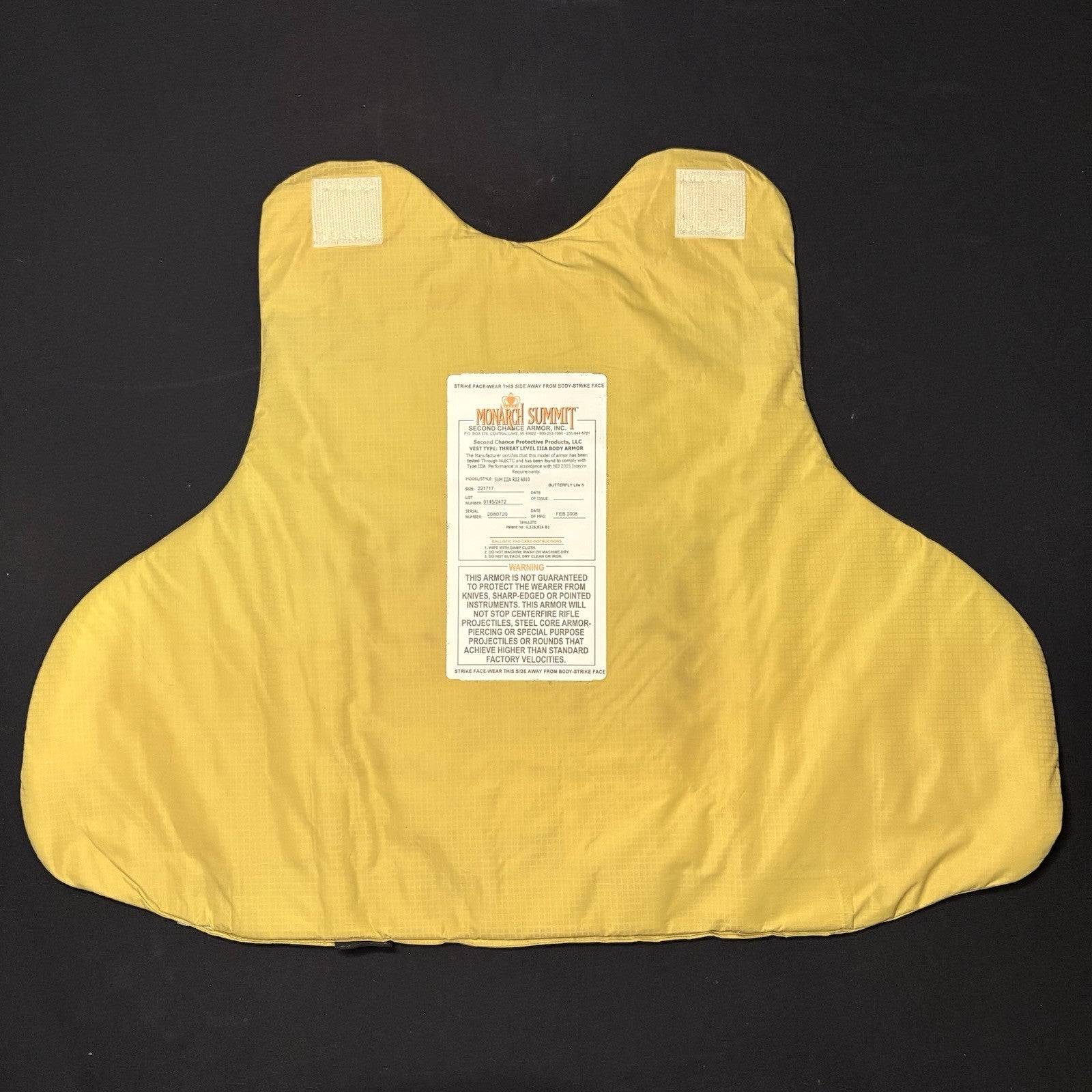 Second Chance 3A (IIIA) Bullet Proof Vest (Size Large Long) Concealable Vest10
