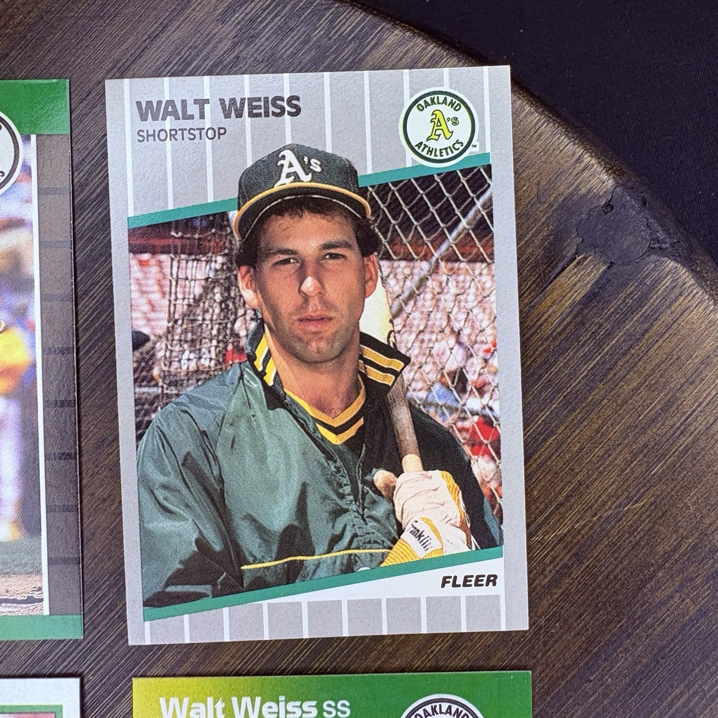1989 Walt Weiss Trading Card (Lot Of 4) #316, #446, #24 HIGH GRADE4