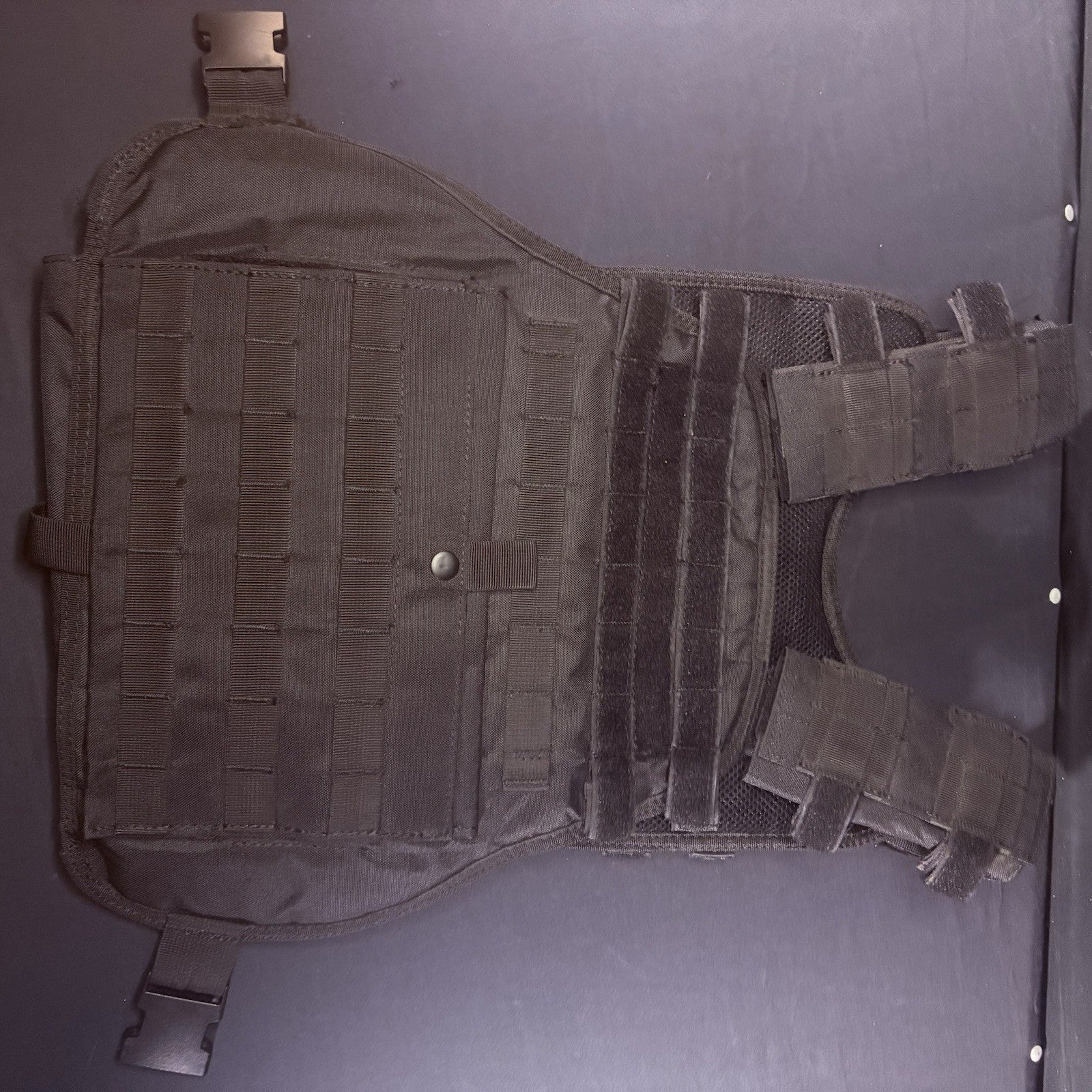 PROTECH Tactical Plate Rack Carrier 10"X12" (Adjustable Size) NOS Black MOLLE6