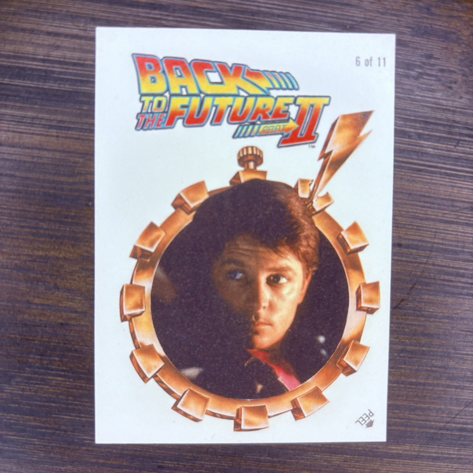1989 Topps Back to the Future II Sticker Card #6 of 11, High Grade See Photos0