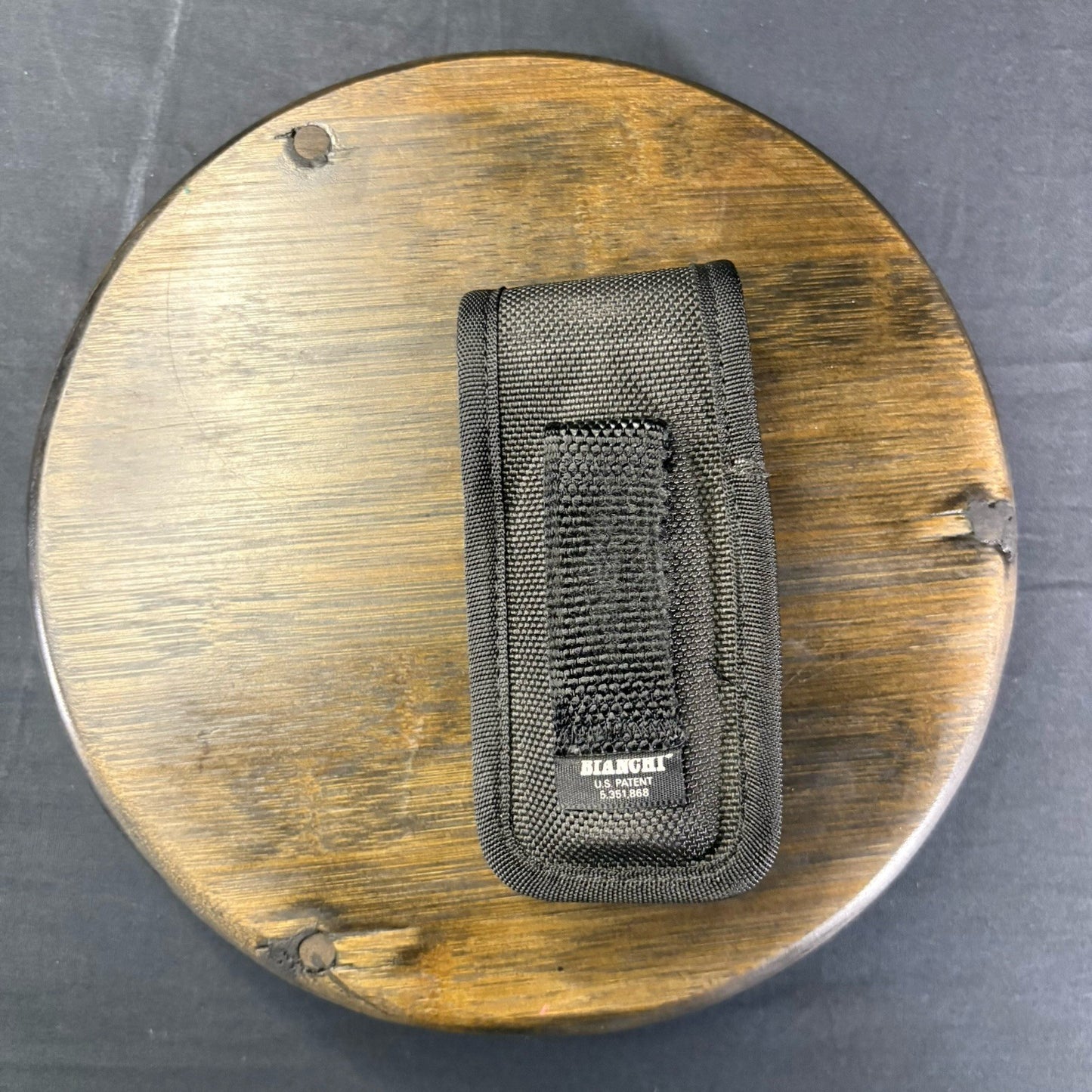 Bianchi  7307 Series AccuMold Mace/Pepper Spray Holder Small Black Hidden Snap4