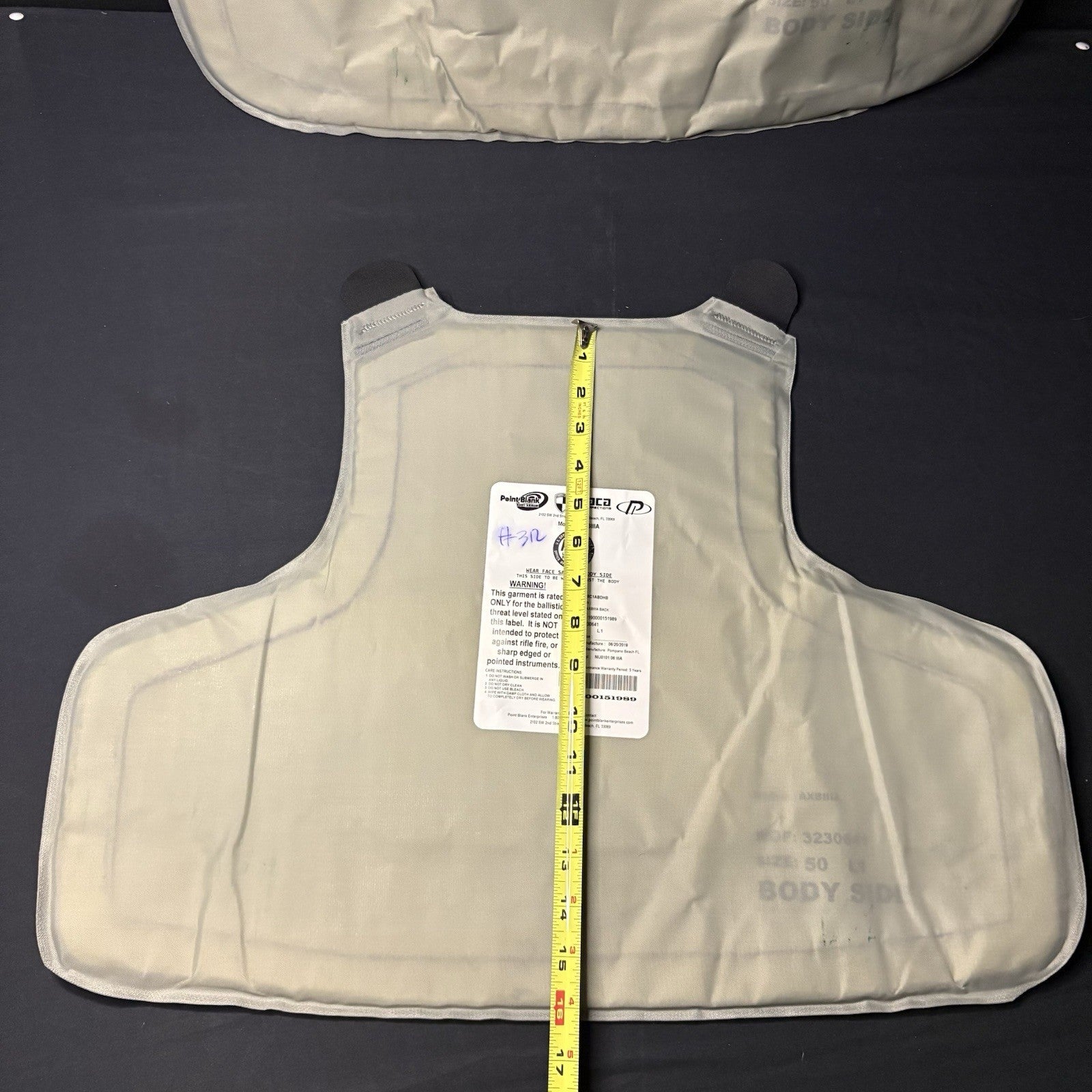 PB Armor 3A (IIIA) Plates AXIIIA Size (XL) X-Large & Long ~2019~ Bullet Proof9