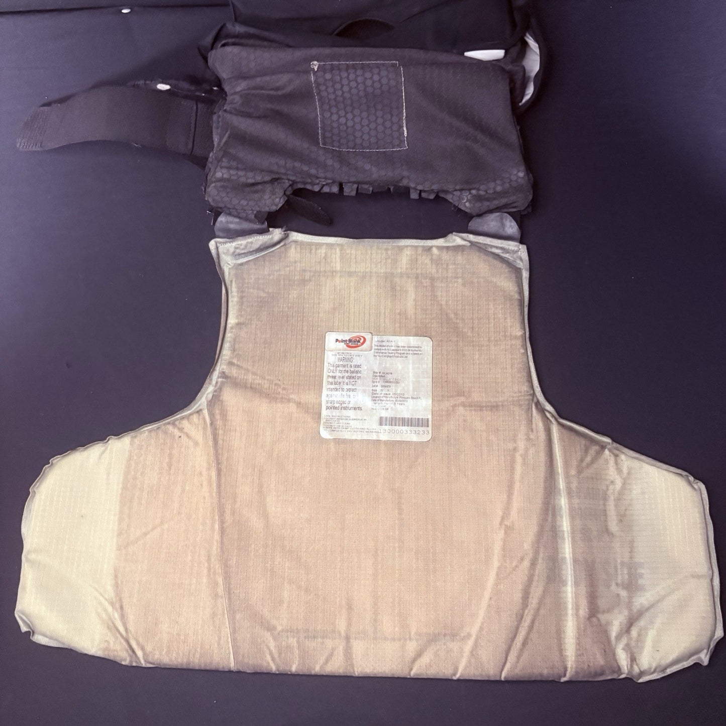 PB 3A Bullet Proof Vest Size XL w/Trauma Plate IIIA Concealable Body Armor11