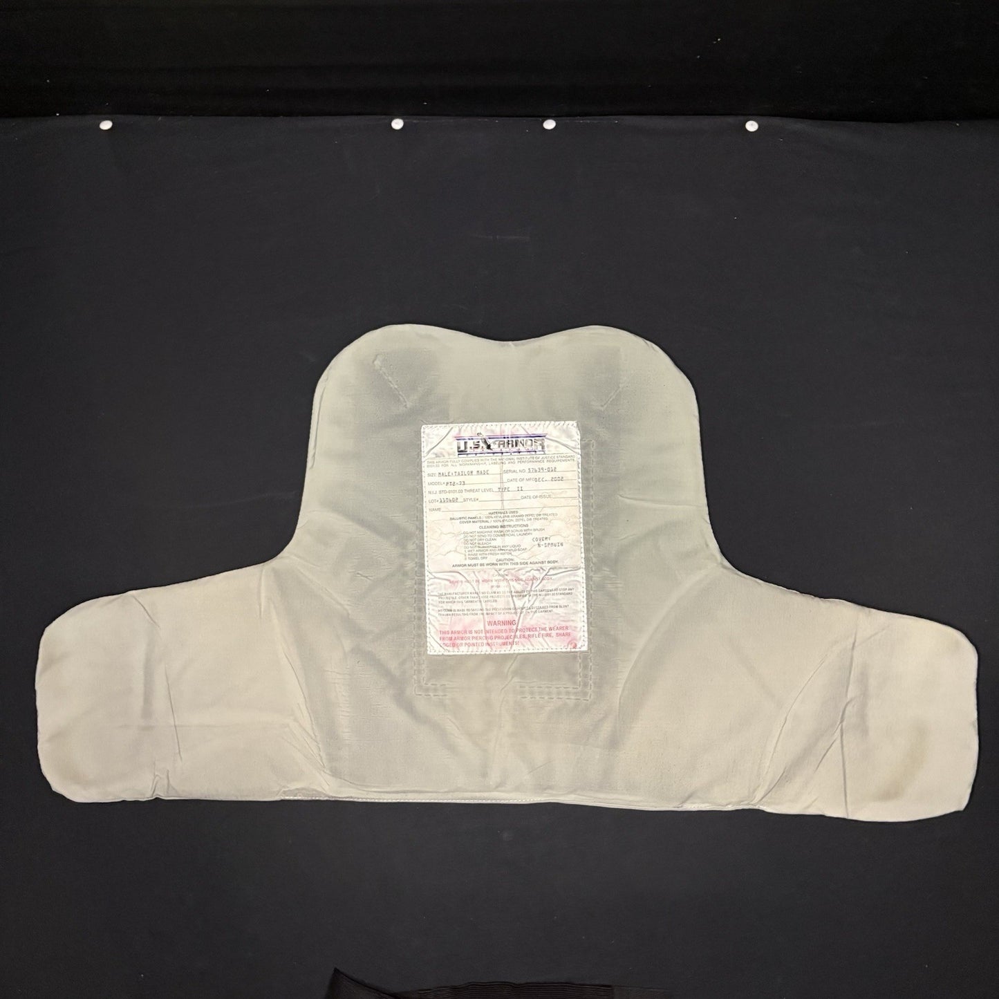 US Armor Bullet Proof Vest Ballistic Level 2 II Size XXL USA Made w/Trauma Plate7