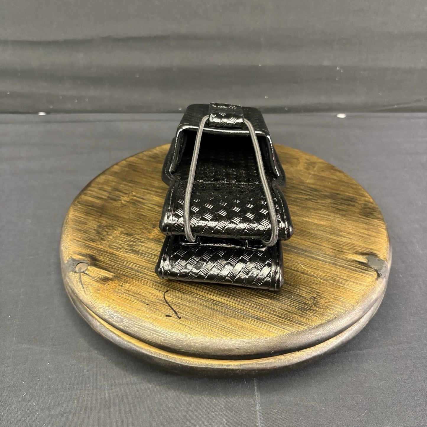 Bianchi Universal Radio Holder Swivel Back Accumold Elite Leather Basket Weave2