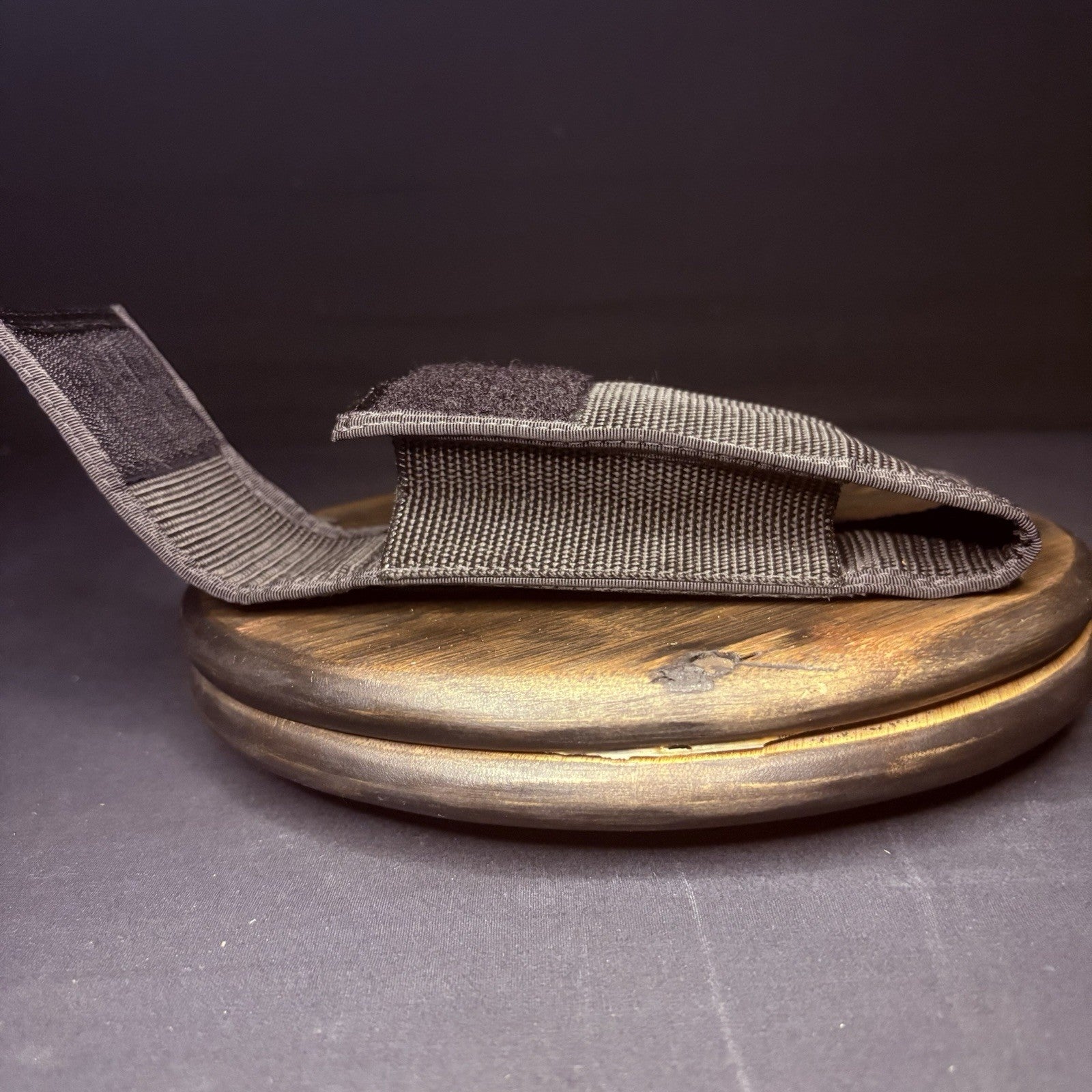 Nylon Pouch Black With Elastic Pockets And Belt Loop1