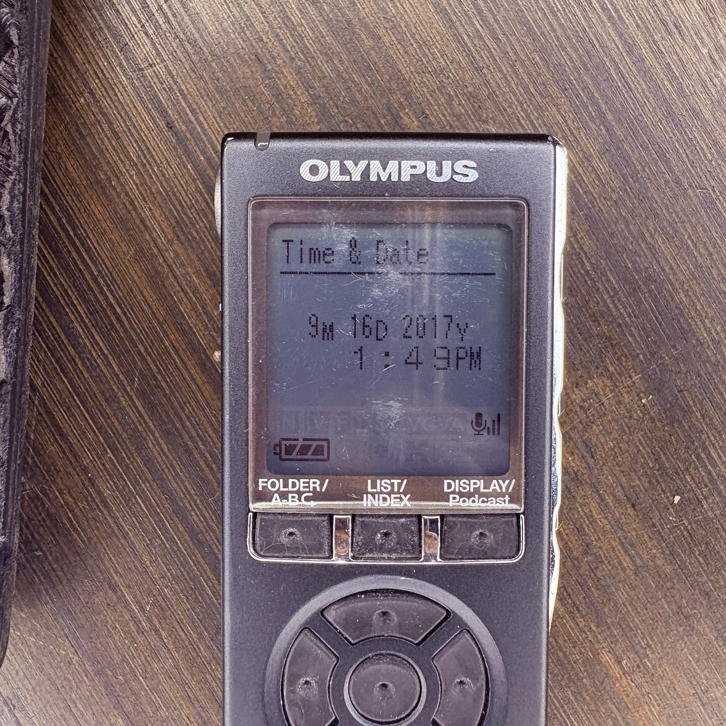 Olympus Puma 2/II Voice Recorder w/Leather Case Law Enforcement Police Dictation2