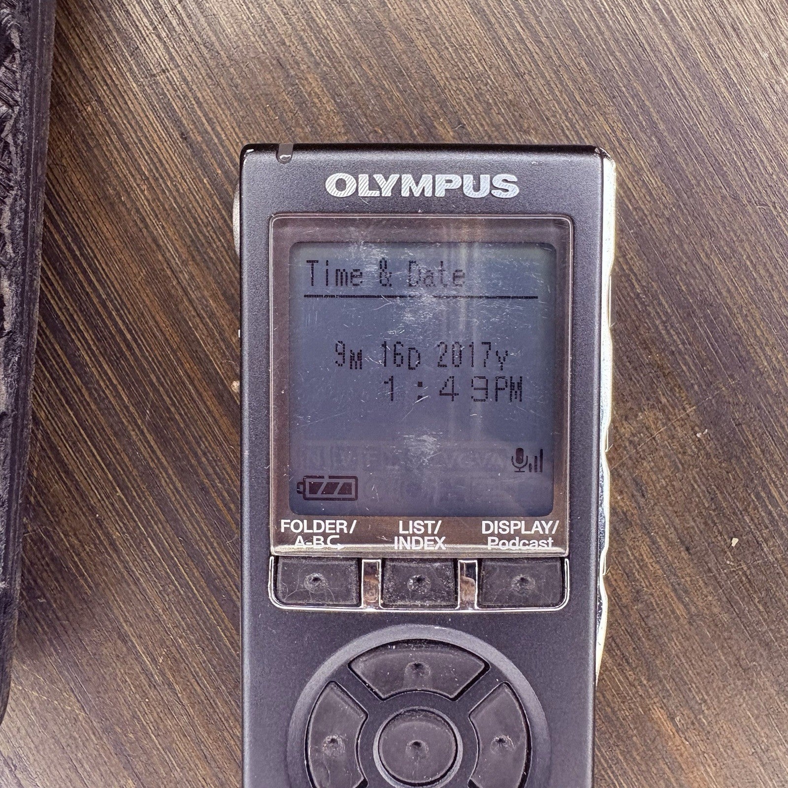 Olympus Puma 2/II Voice Recorder w/Leather Case Law Enforcement Police Dictation2