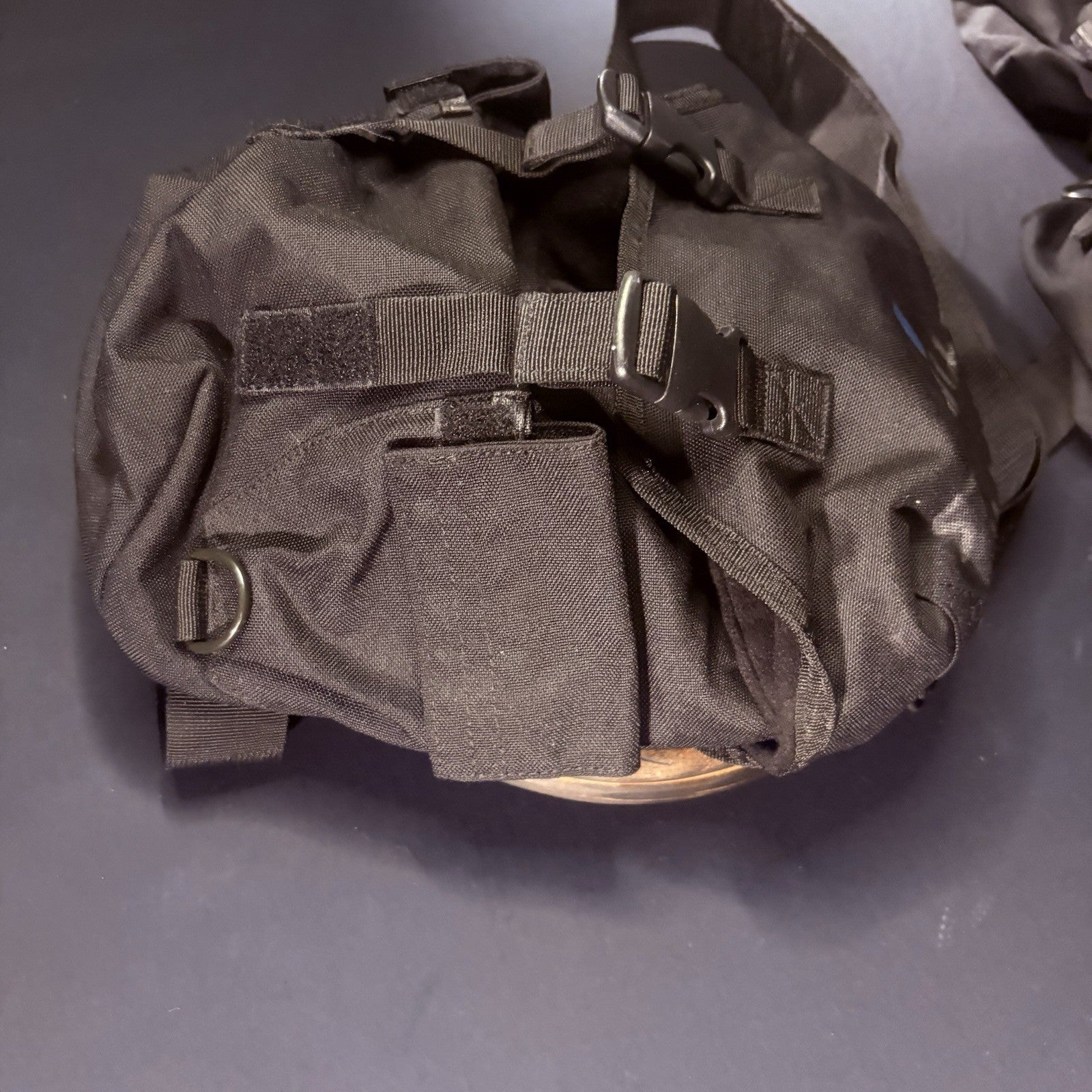 (Lot Of 5) Gas Mask / Large Utility Pouch Drop Leg w/Suede EMT Tactical Military8