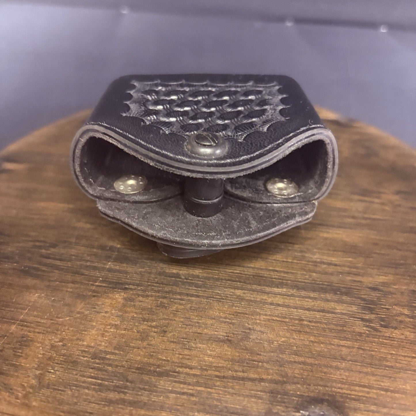 Safariland 177 Double 9mm Competition Magazine Pouch Open Top Basket Weave5