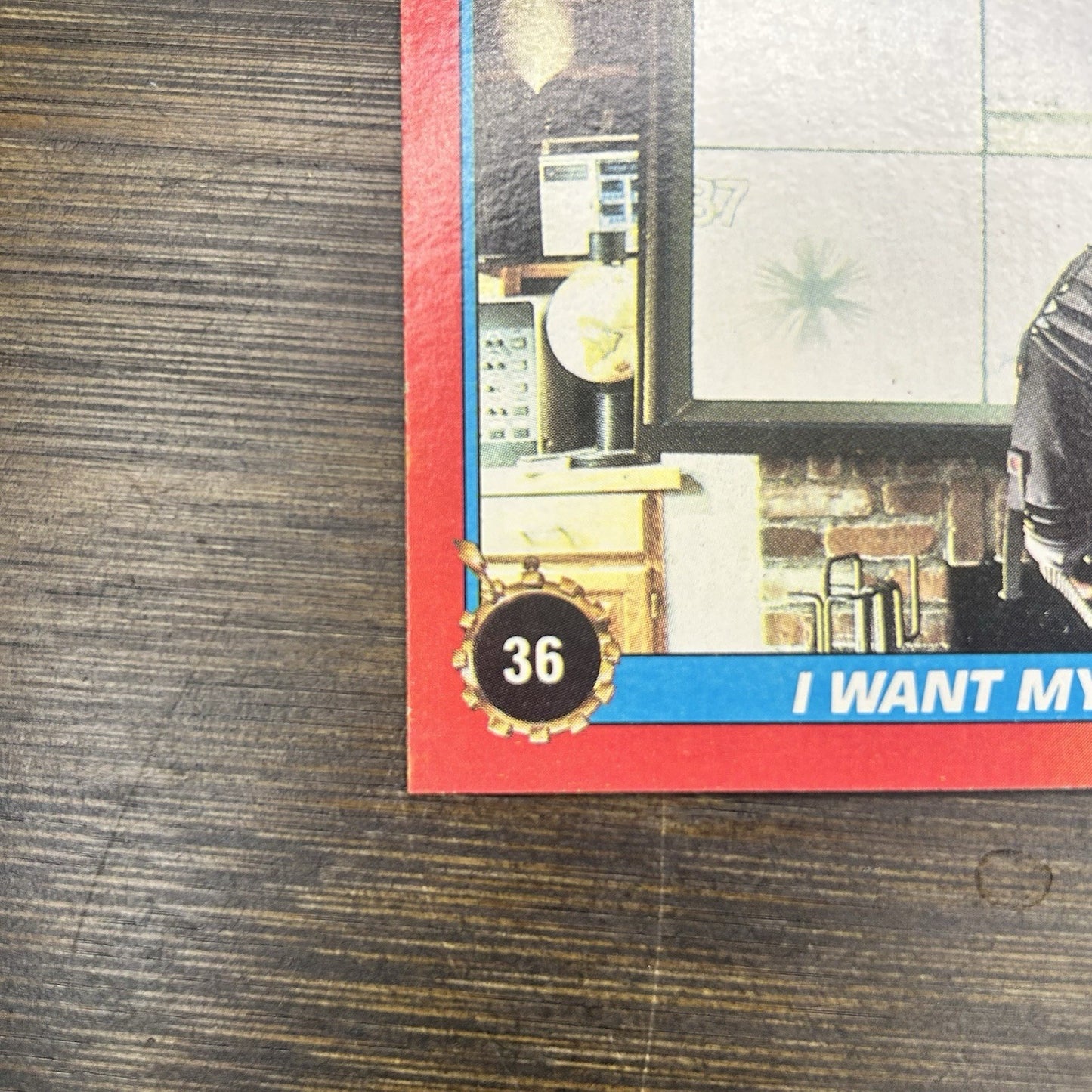 1989 Back To the Future #36 Topps Trading Card "I Want My FTV!"4