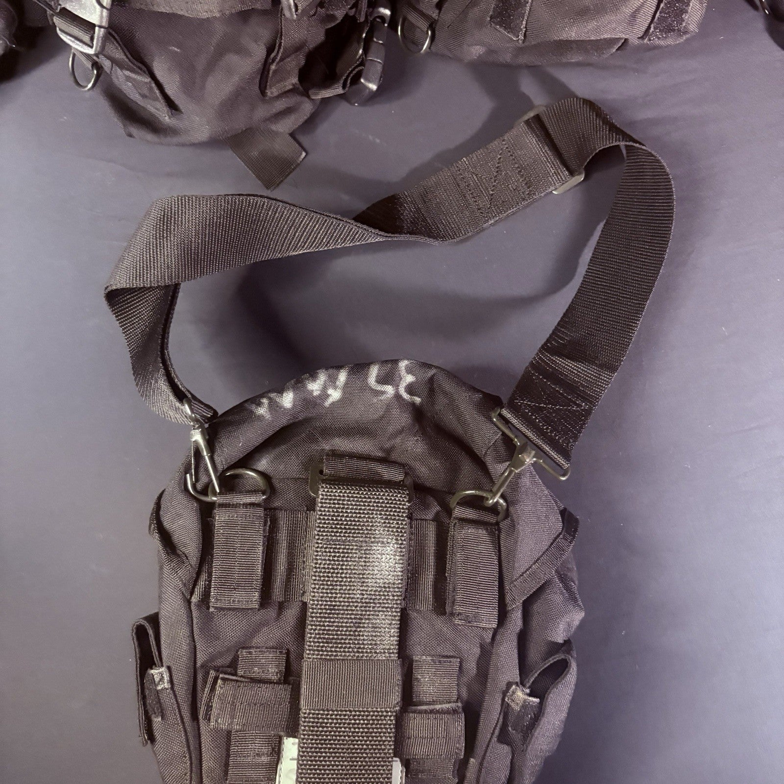 (Lot Of 5) Gas Mask / Large Utility Pouch Drop Leg w/Suede EMT Tactical Military11
