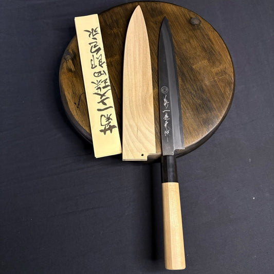 Kikuichi Japanese Chef Knife Kasumitogi Yanagi Sashimi Knife YKT21 8” or  21cm0