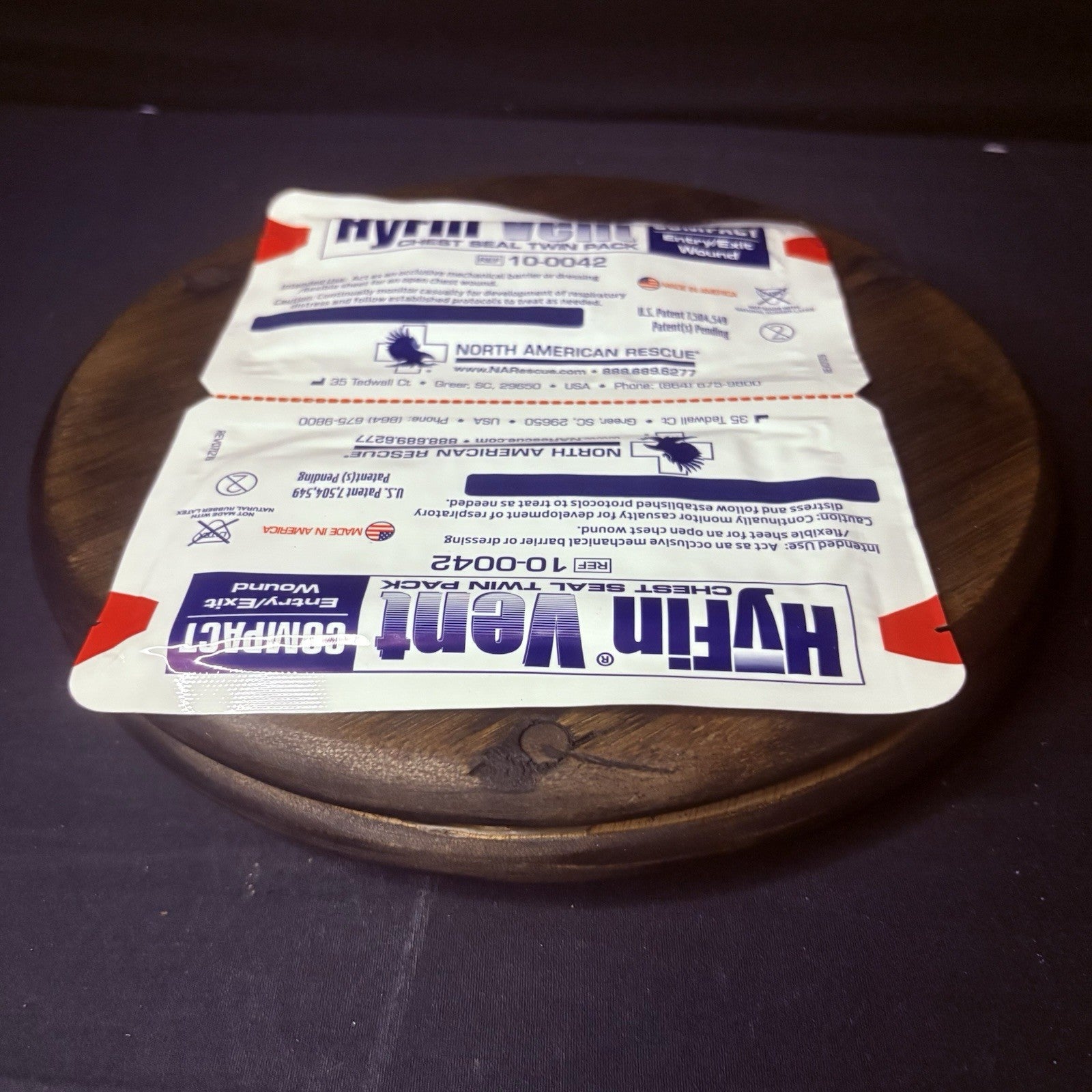 Twin Pack – HyFin Vent Compact Chest Seal (2 Seals Total) | for Entry/Exit4
