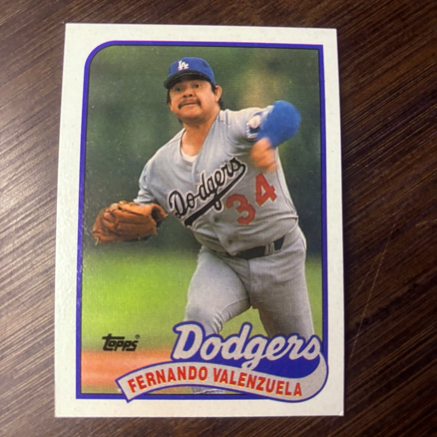 1989 Topps  #150 Fernando Valenzuela, LA Dodgers, EX/NM Cond.0